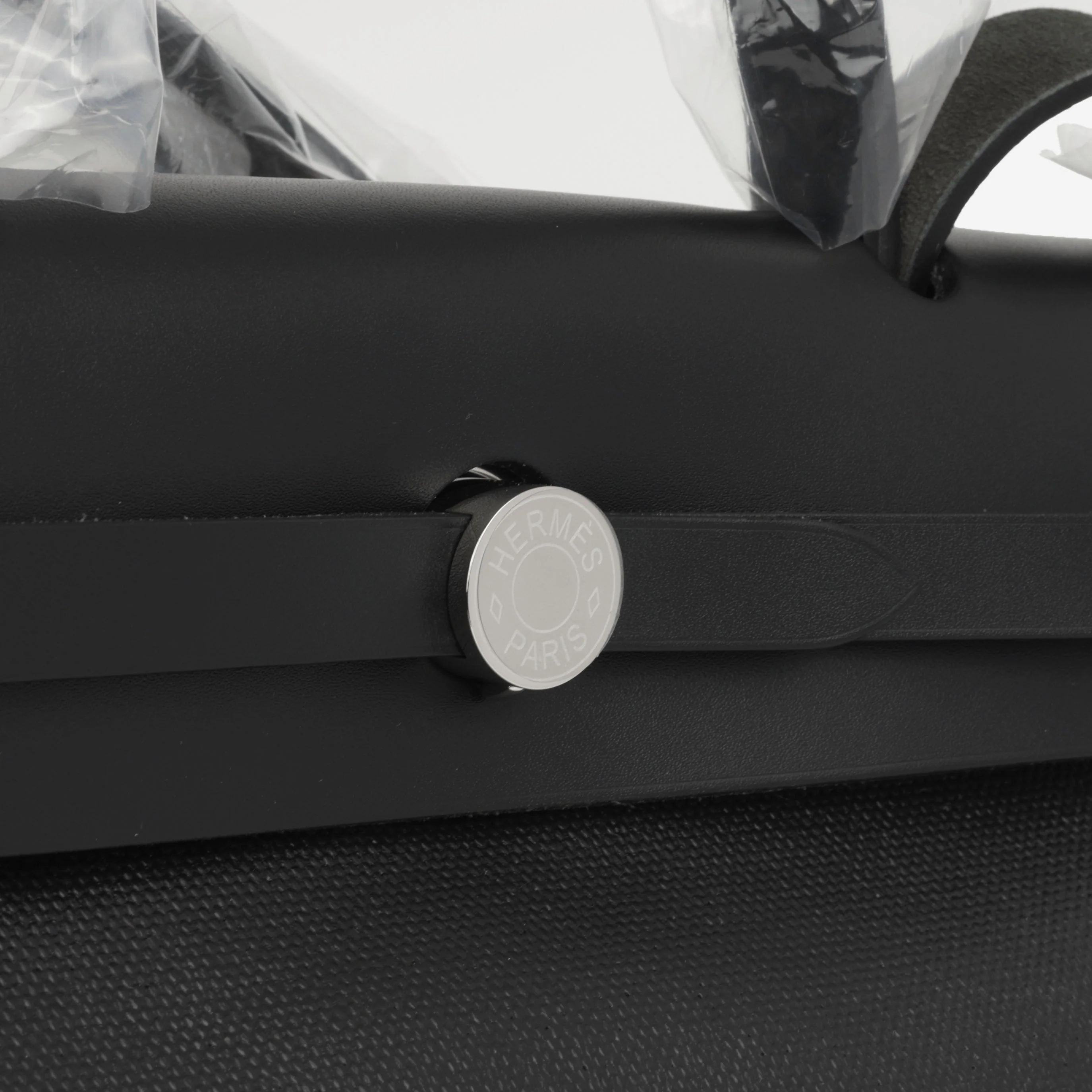 Hermès Herbag 31 - Black Berline Toile | Palladium Hardware - Image 6