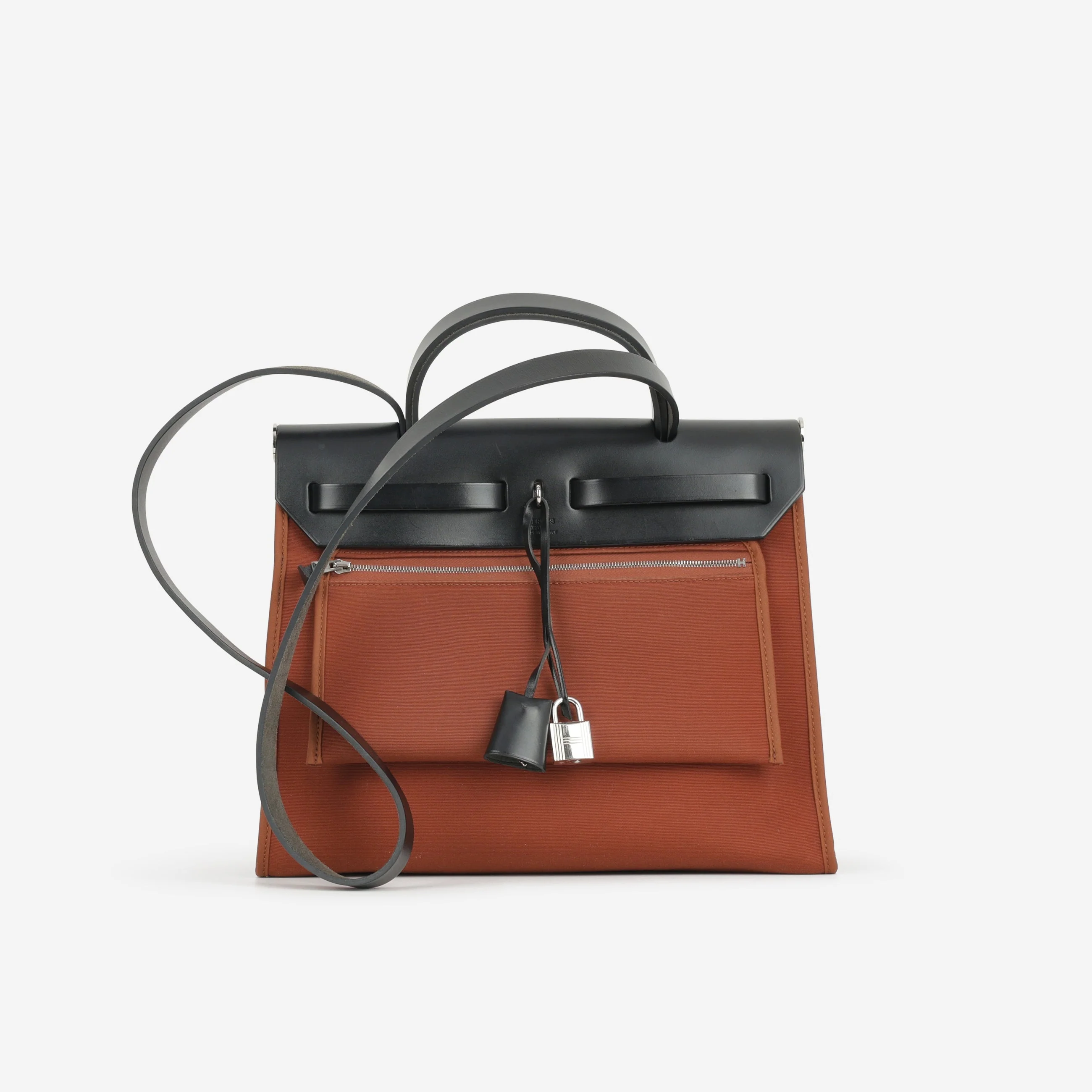 Hermès Herbag 31 - Cuivre Canvas / Black Hunter | Palladium Hardware - Image 3
