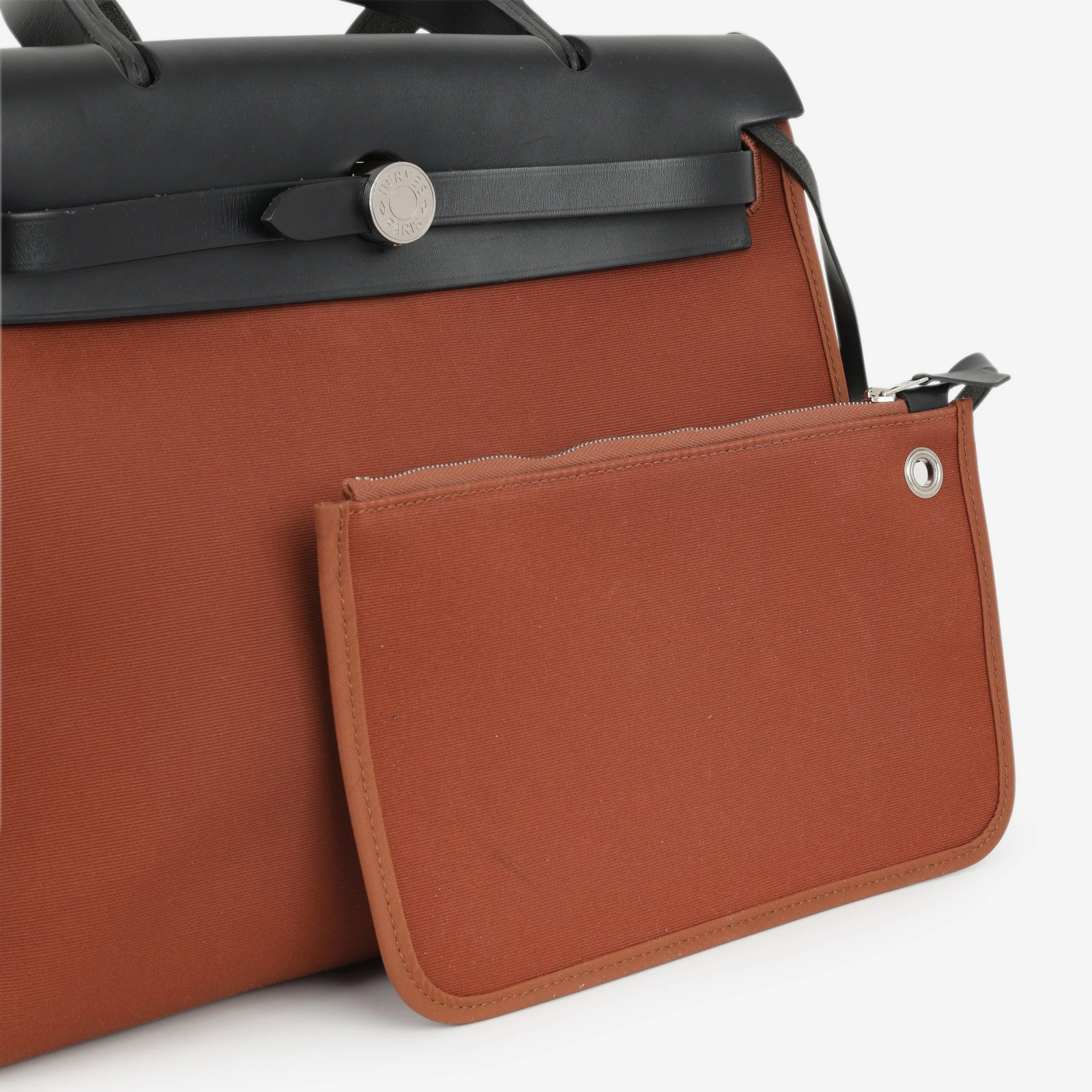 Hermès Herbag 31 - Cuivre Canvas / Black Hunter | Palladium Hardware - Image 5