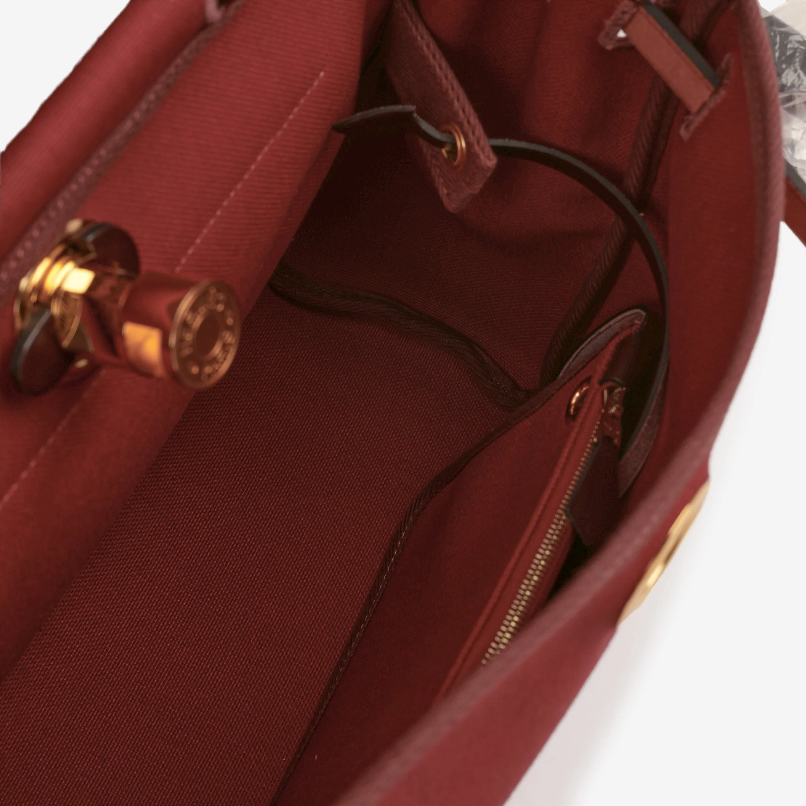 Hermès Herbag 31 - Rouge Grenat Canvas / Rouge Sellier / Rouge H Hunter | Gold Hardware - Image 7