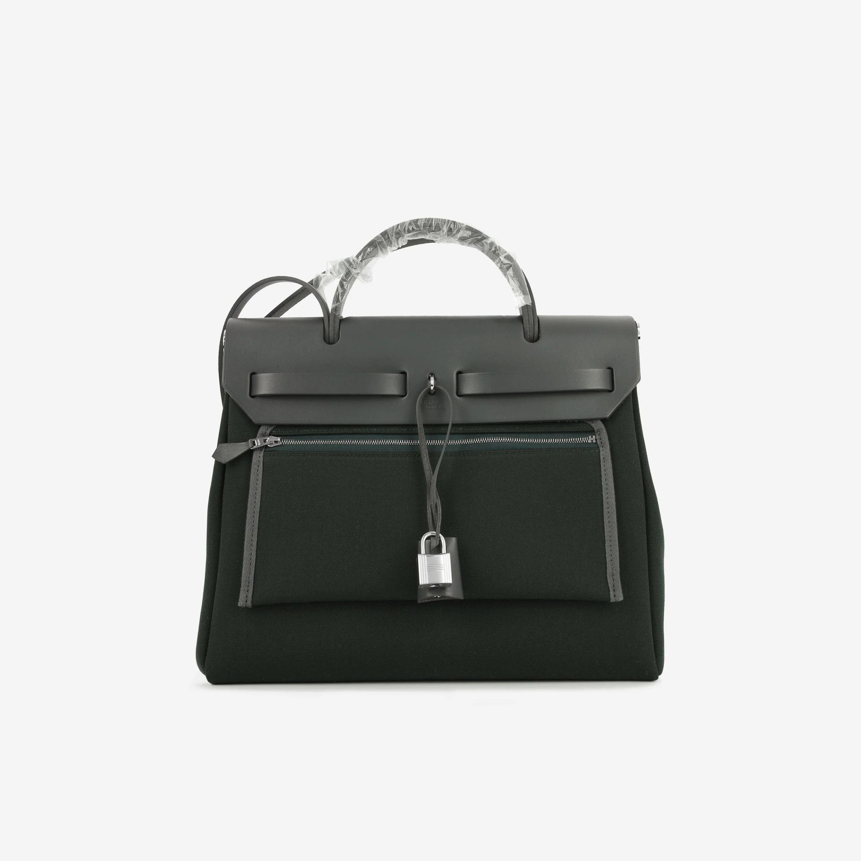 Hermès Herbag 31 - Vert Cypres / Ardoise Hunter | Palladium Hardware - Image 5