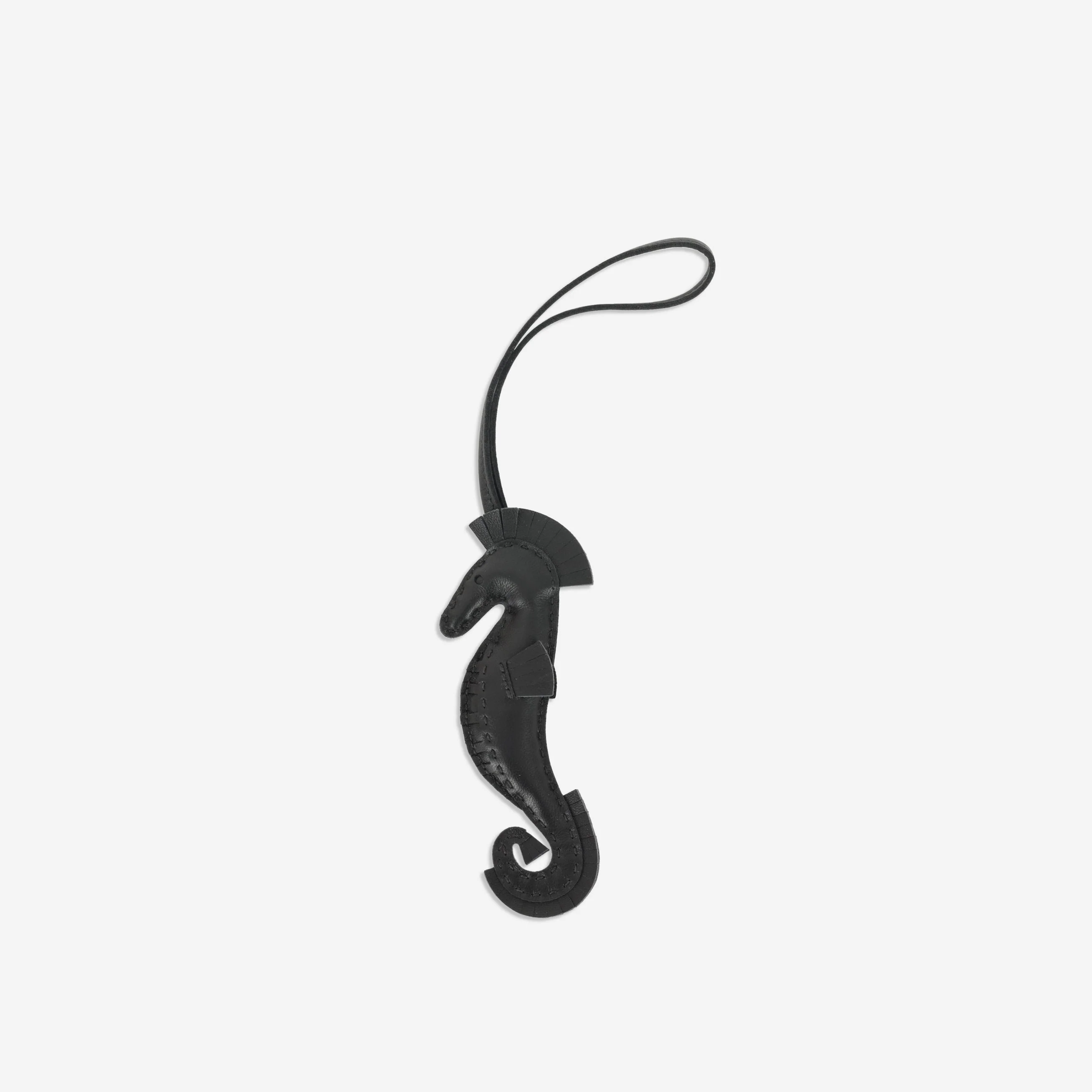 Hermès Hippo Seahorse Charm - Noir Agneau - Image 2