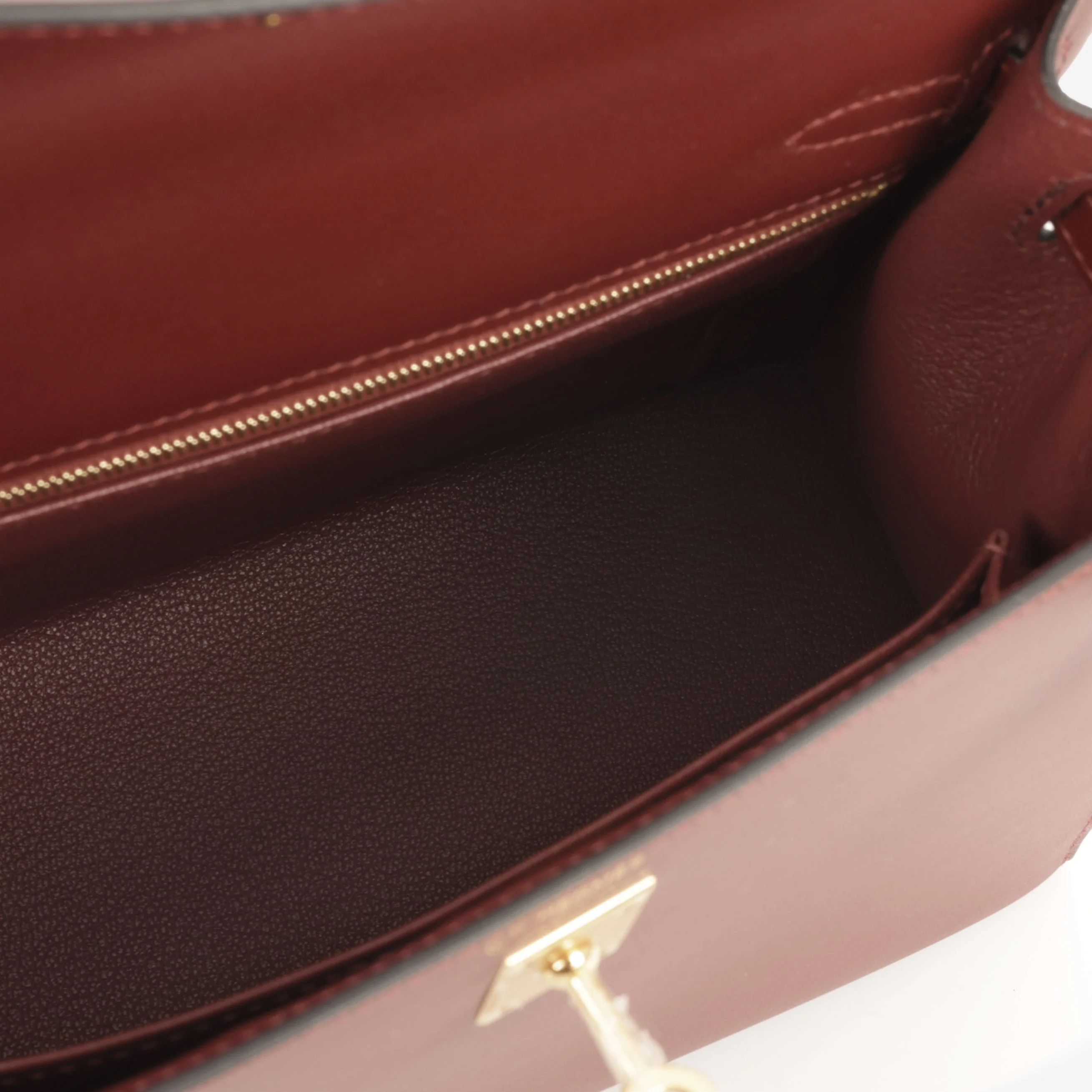 Hermès HSS Kelly 25 - Rouge H Sombrero | Gold Hardware - Image 7