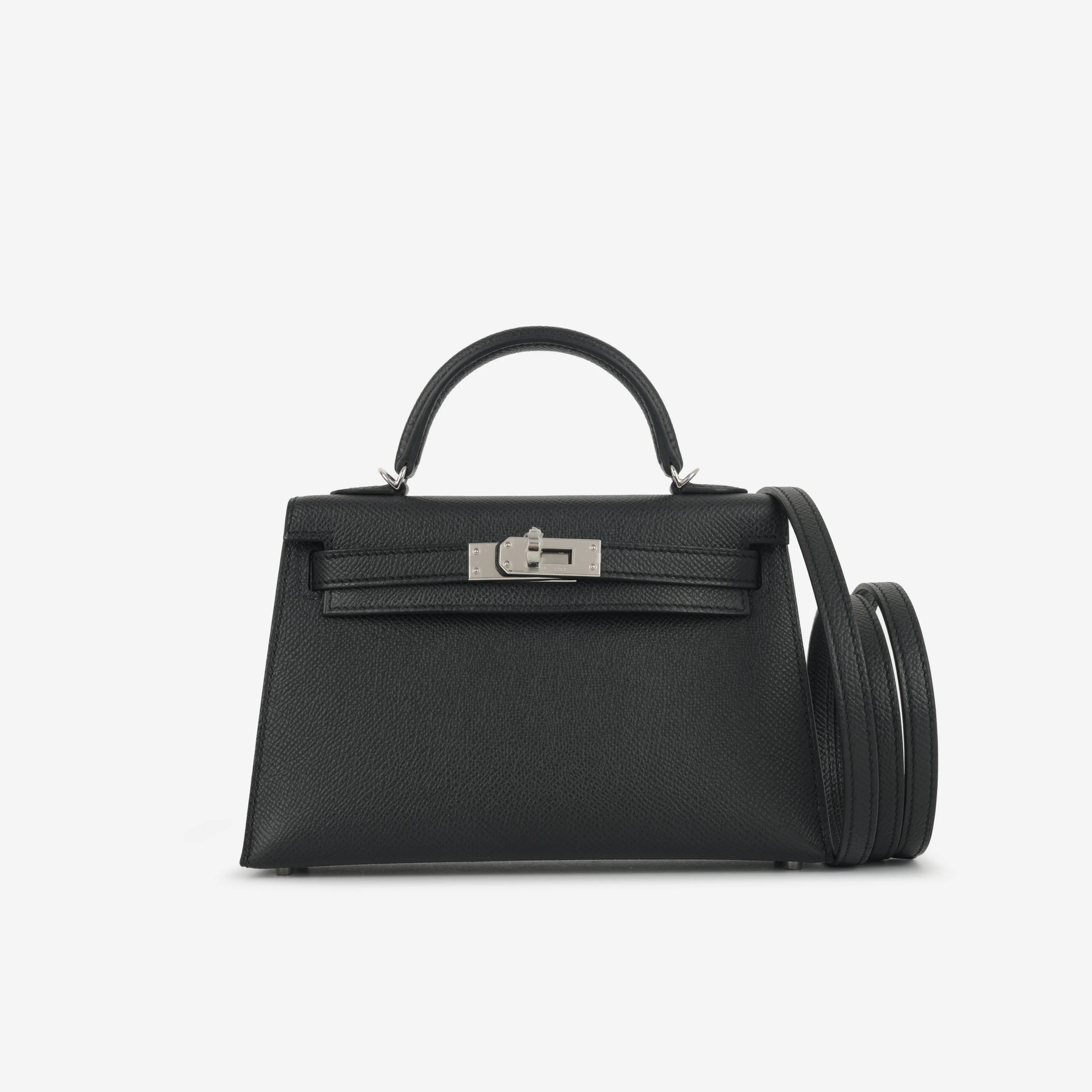 Hermès HSS Mini Kelly - Black Epsom / Gold Interior | Palladium Hardware (NWT) - Image 3
