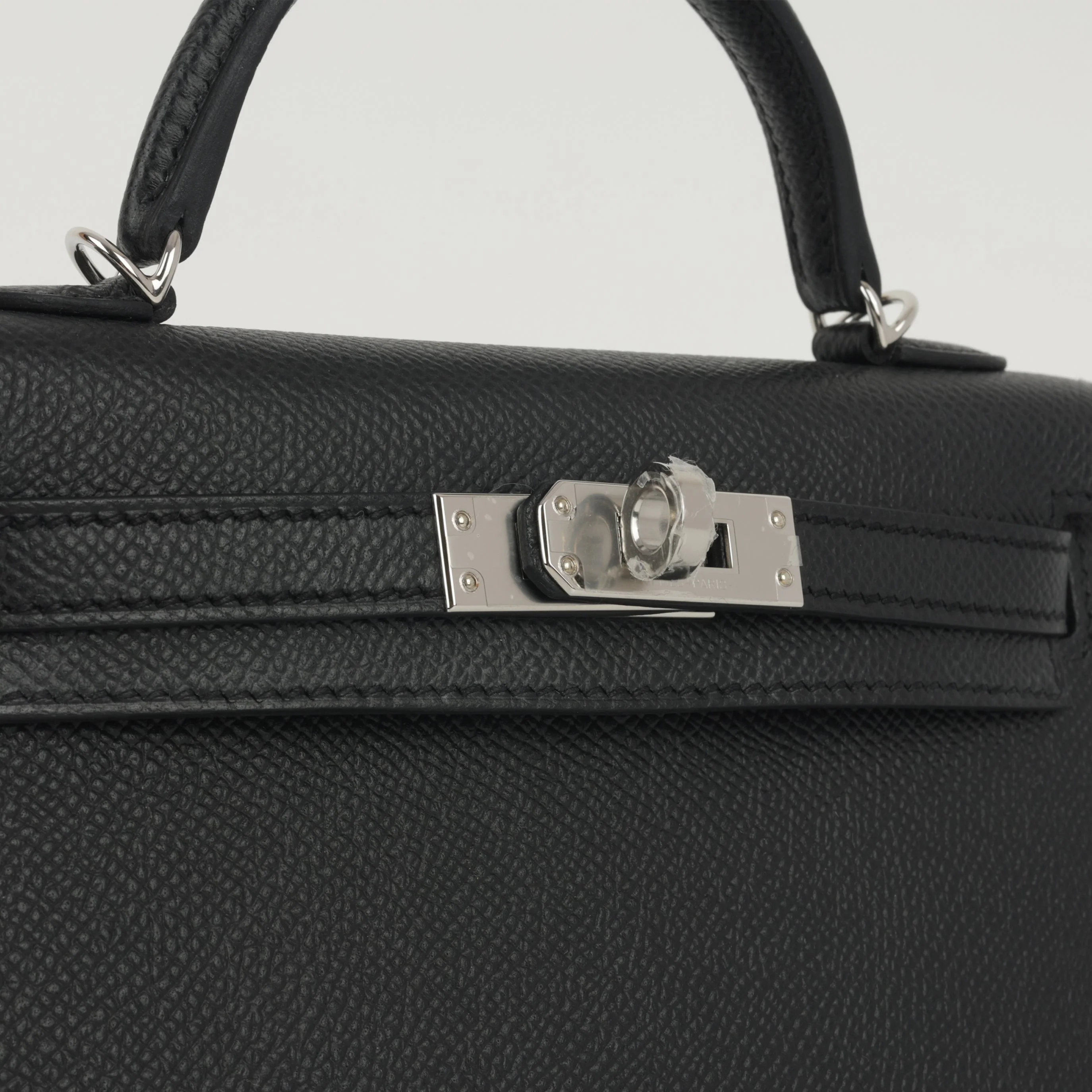 Hermès HSS Mini Kelly - Black Epsom / Gold Interior | Palladium Hardware (NWT) - Image 5