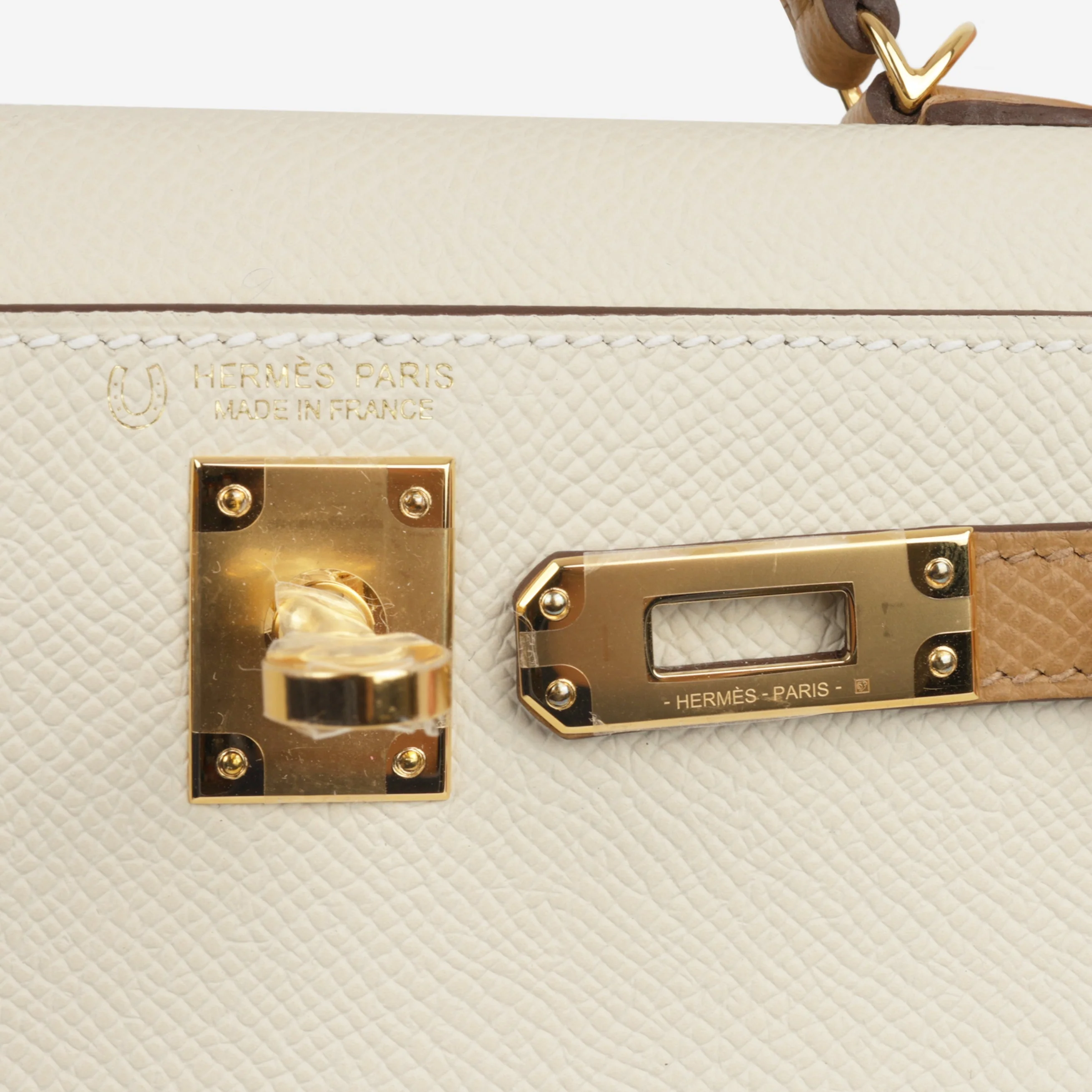 Hermès HSS Mini Kelly - Craie / Biscuit Epsom | Gold Hardware - Image 8