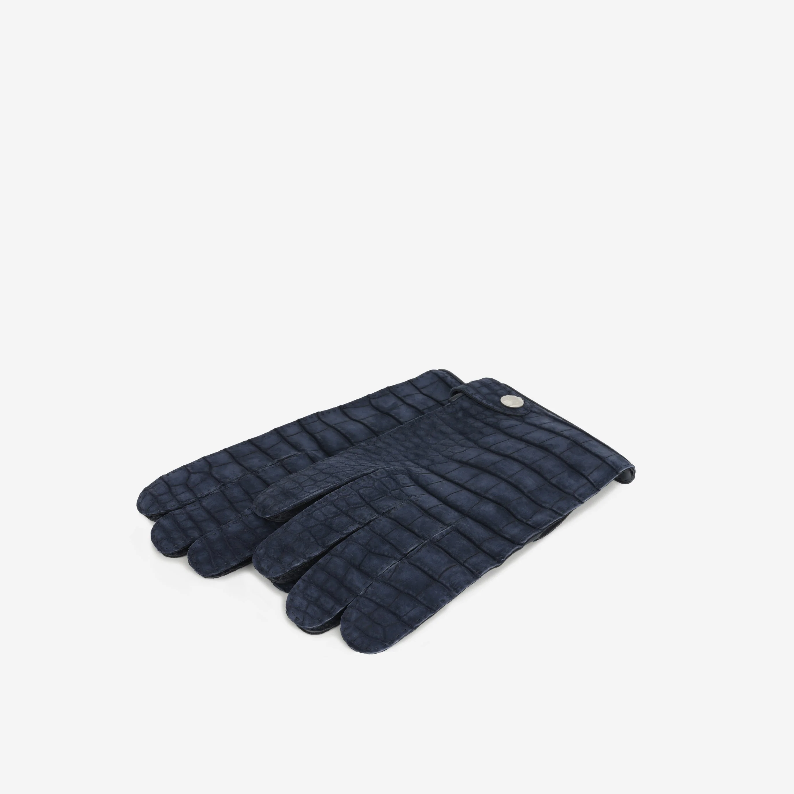 Hermès Hubort Homme Gloves - Marine Alligator Mississippiensis - Image 2