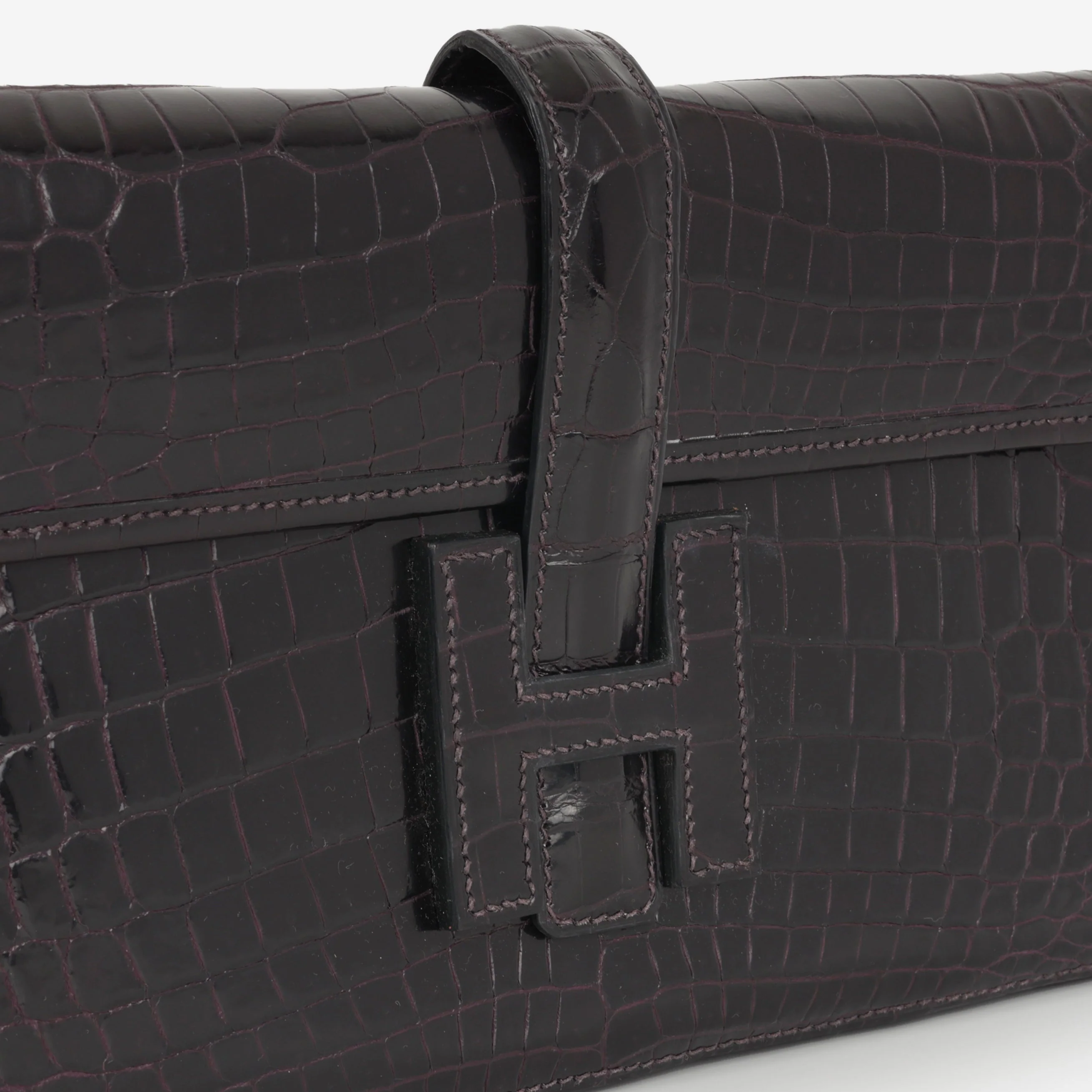 Hermès Jige Clutch 29 - Iris Matte Crocodile Niloticus - Image 5
