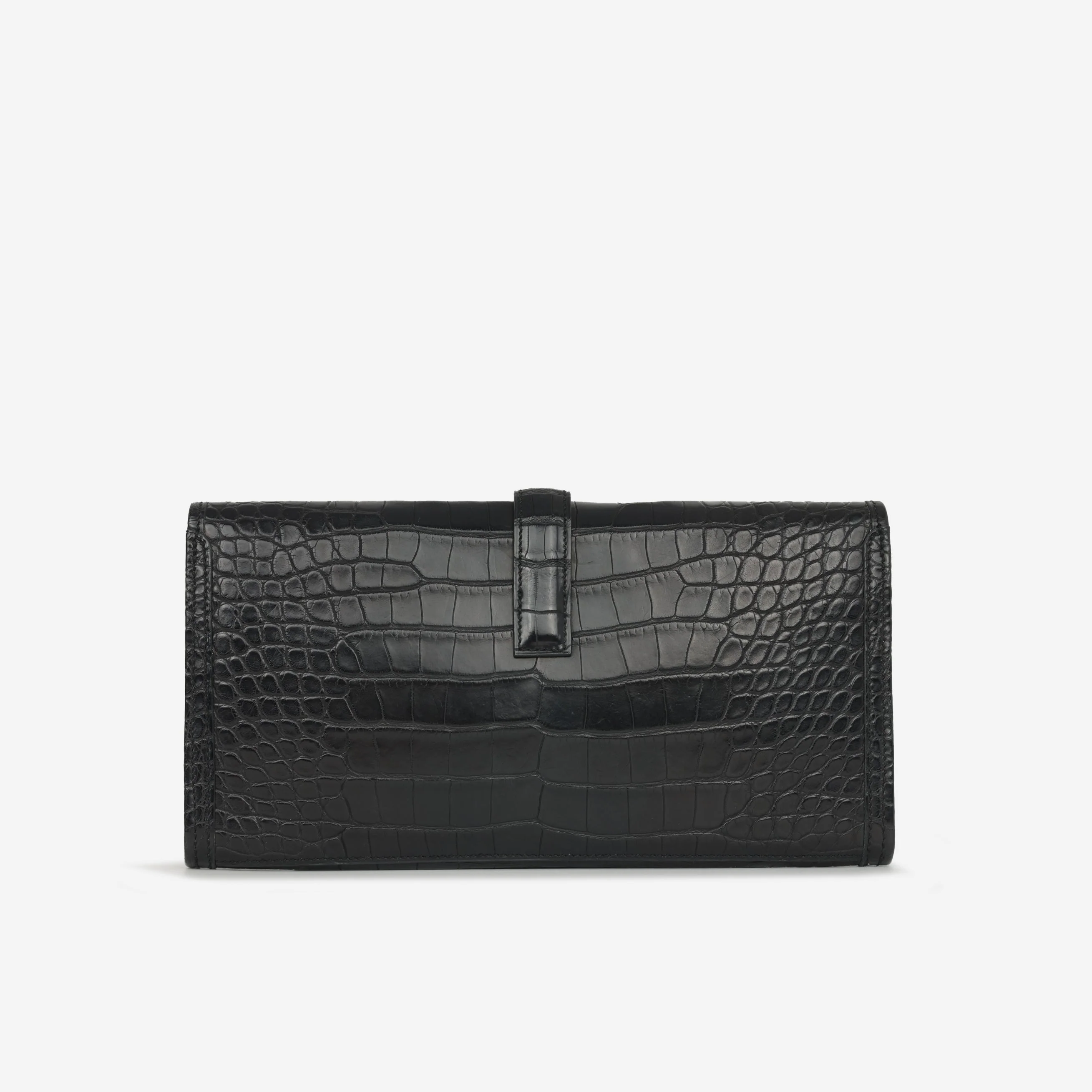Hermès Jige Clutch 29 - Noir Matte Alligator Mississippiensis - Image 4