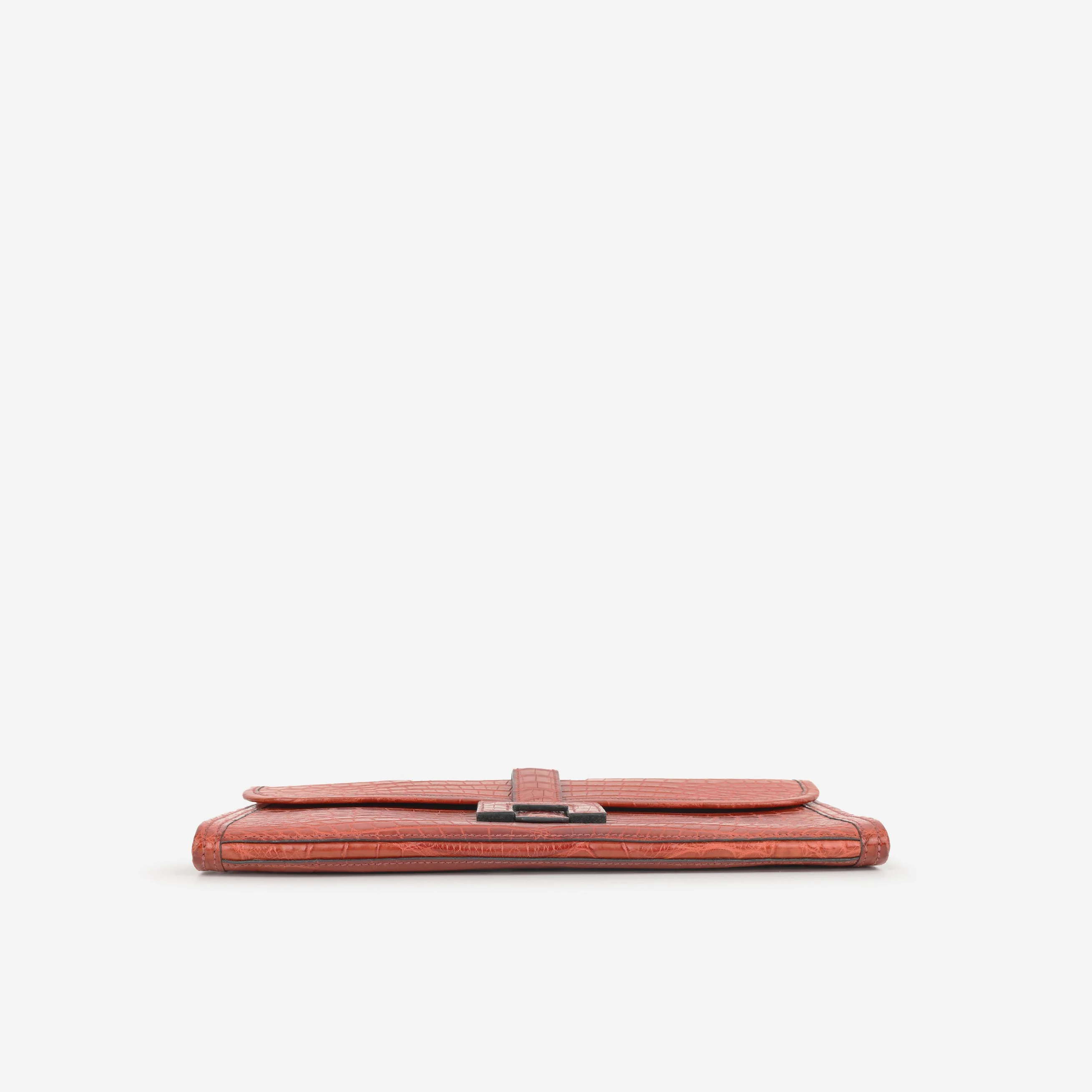 Hermès Jige Clutch 29 - Rouge H Shiny Crocodile - Image 4