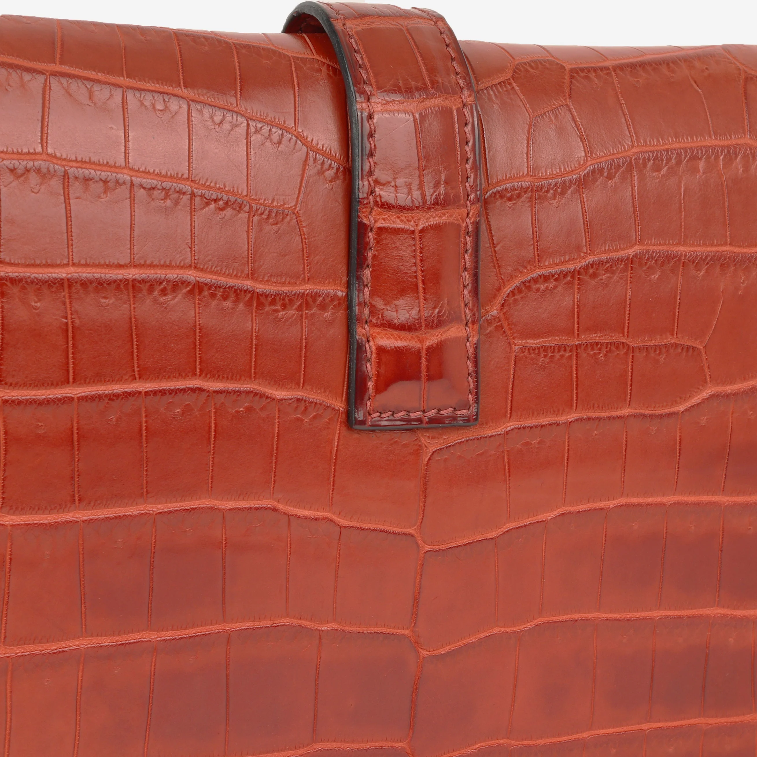 Hermès Jige Clutch 29 - Rouge H Shiny Crocodile - Image 5