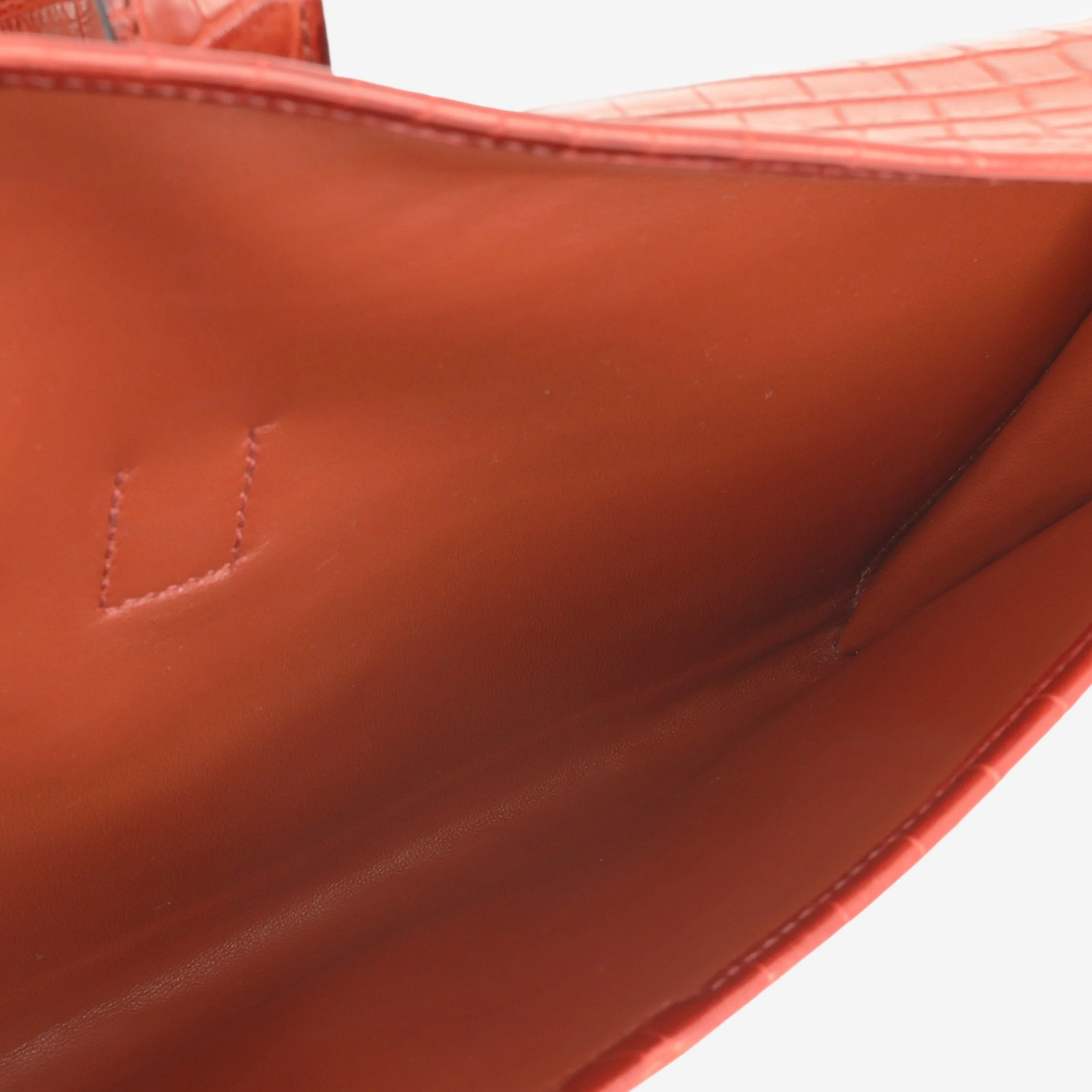 Hermès Jige Clutch 29 - Rouge H Shiny Crocodile - Image 7