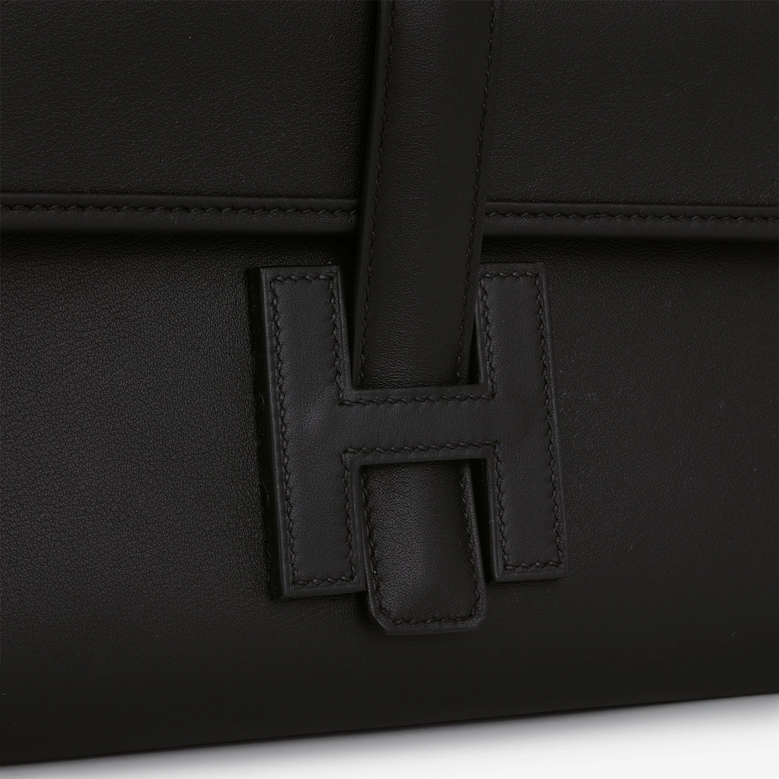 Hermès Jige Elan 29 Clutch - Black Swift - Image 6