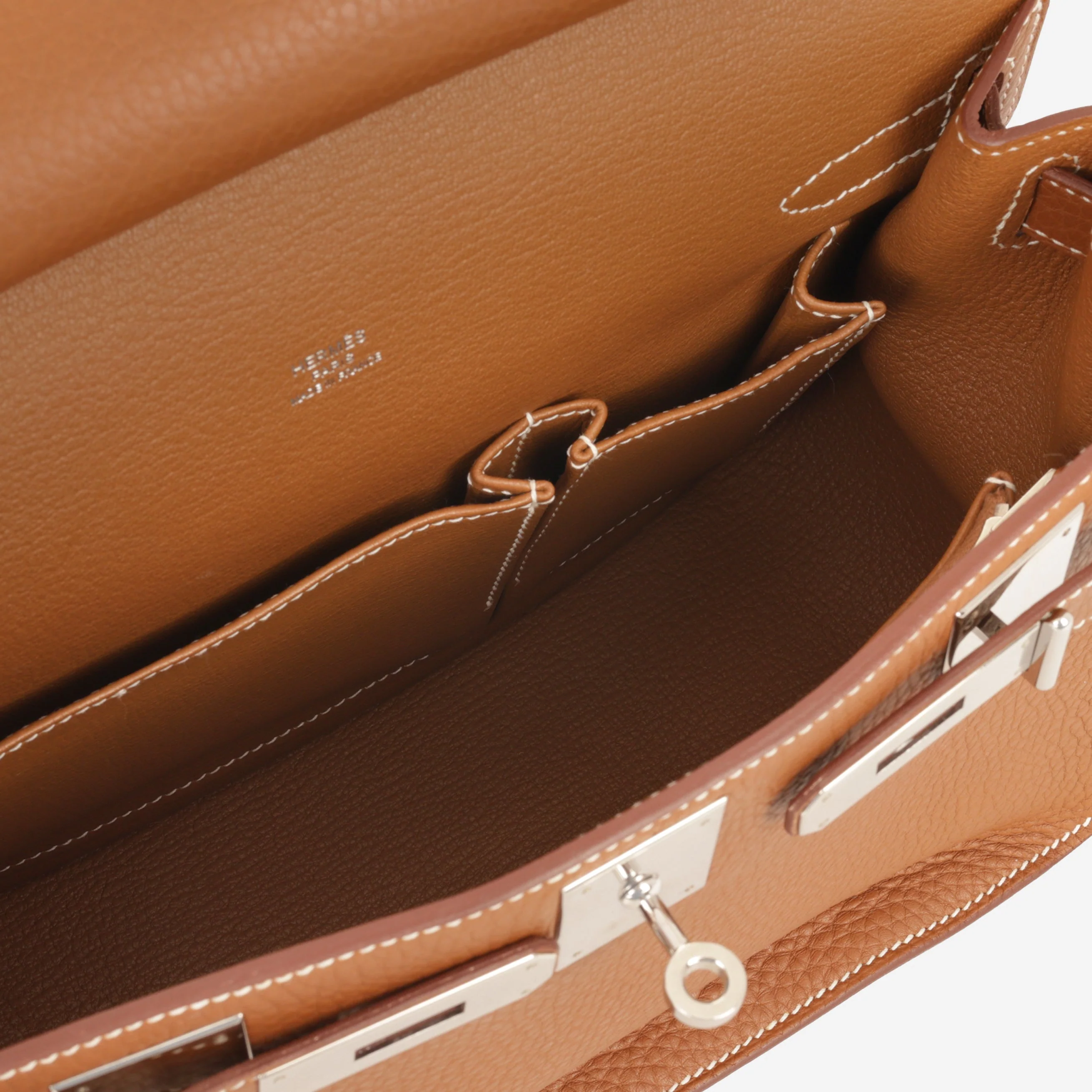Hermès Jypsière 28 - Gold Clemence | Palladium Hardware - Image 7