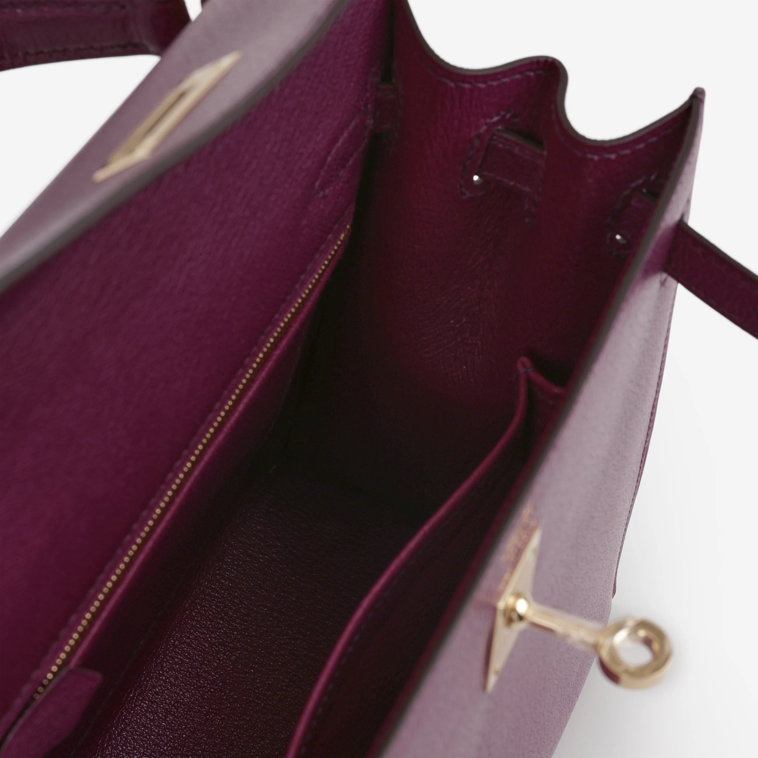 Hermès Kelly 25 - Anemone Chevre Chamkila | Permbrass Hardware - Image 6