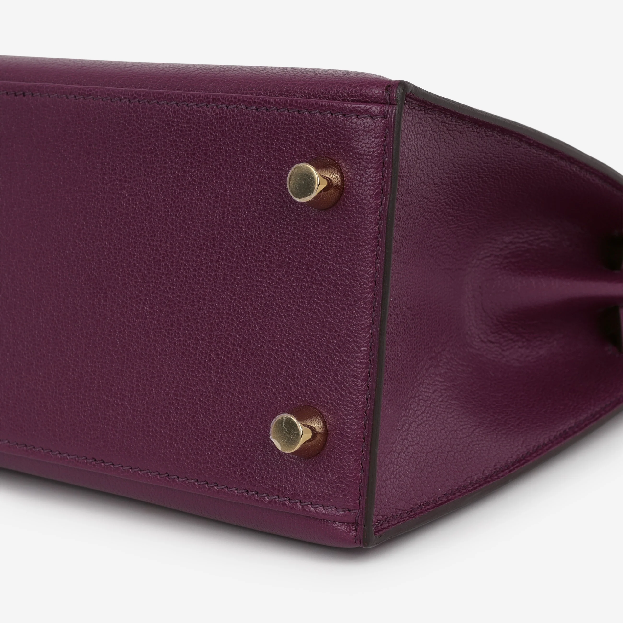 Hermès Kelly 25 - Anemone Chevre Chamkila | Permbrass Hardware - Image 8
