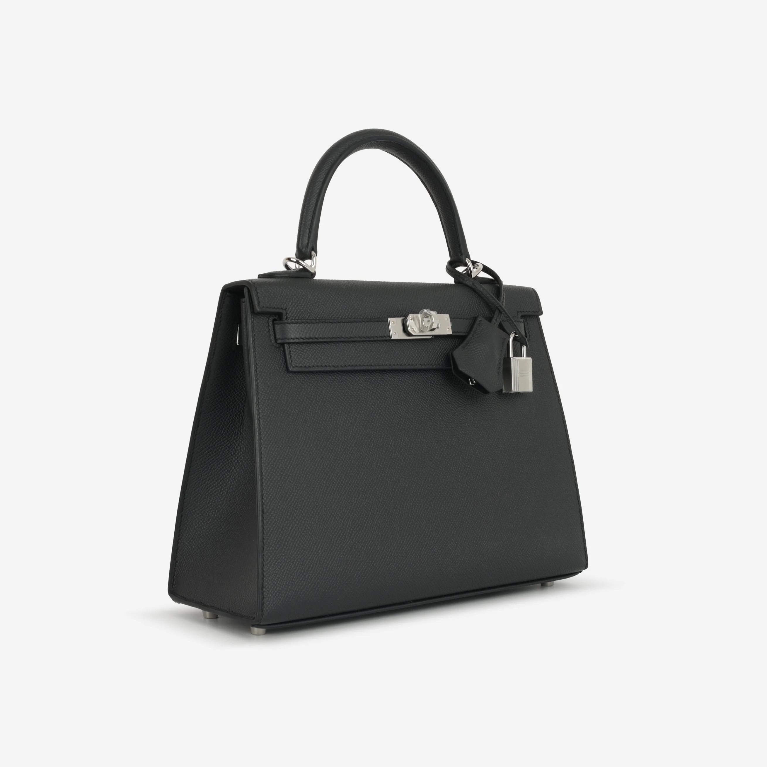 Hermès Kelly 25 - Black Epsom | Palladium Hardware (NWT) - Image 3