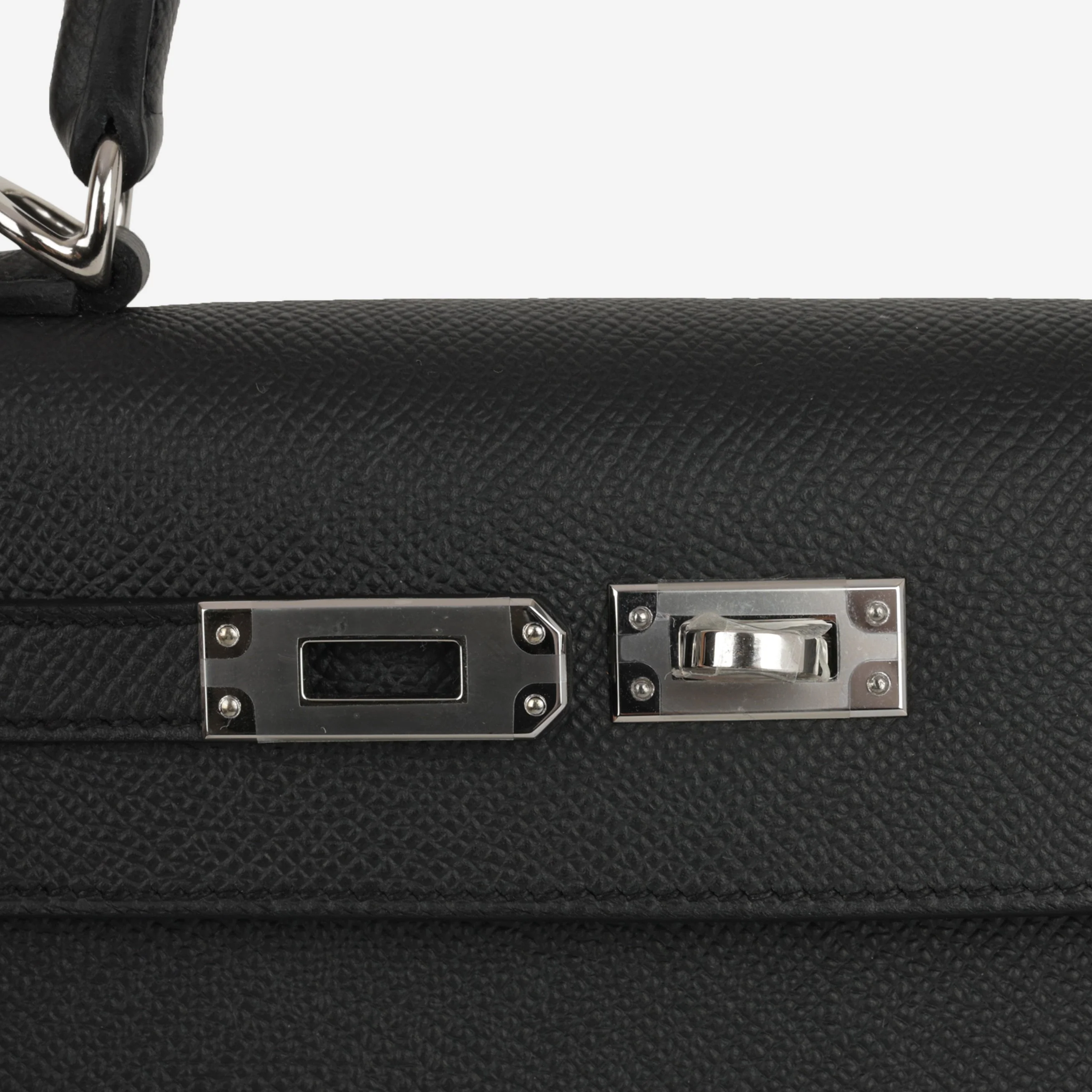 Hermès Kelly 25 - Black Epsom | Palladium Hardware (NWT) - Image 7