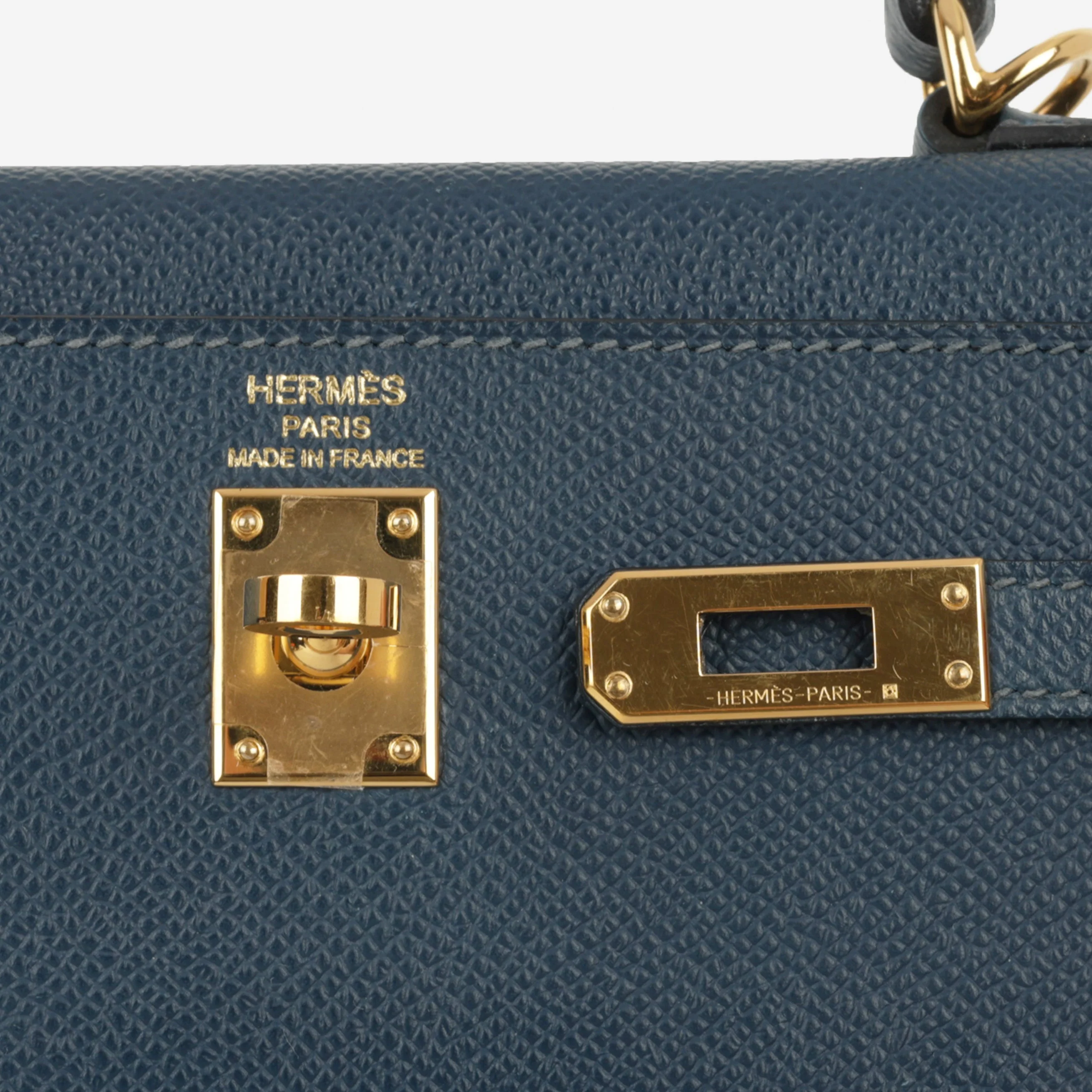 Hermès Kelly 25 - Bleu De Prusse Epsom | Gold Hardware - Image 10