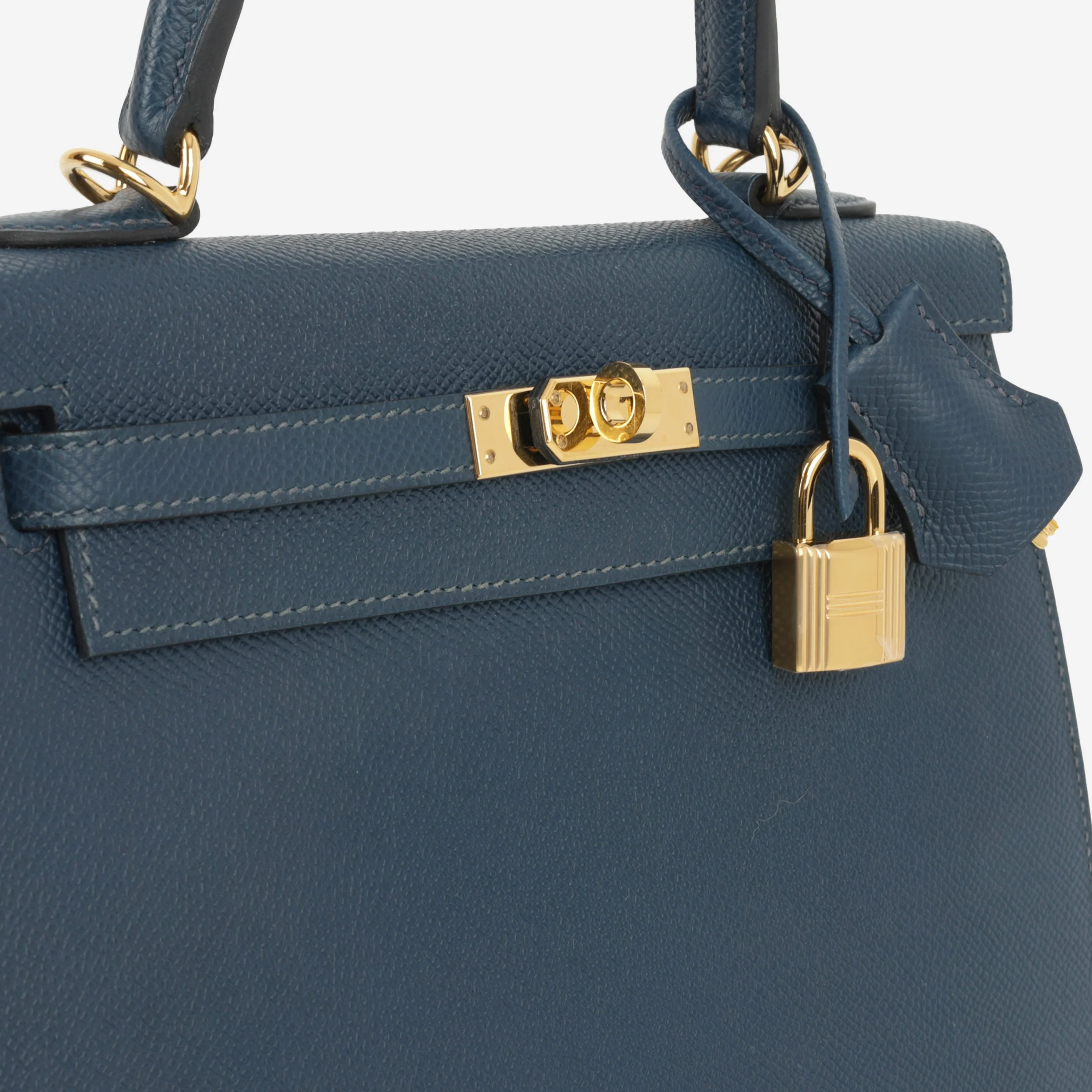 Hermès Kelly 25 - Bleu De Prusse Epsom | Gold Hardware - Image 11