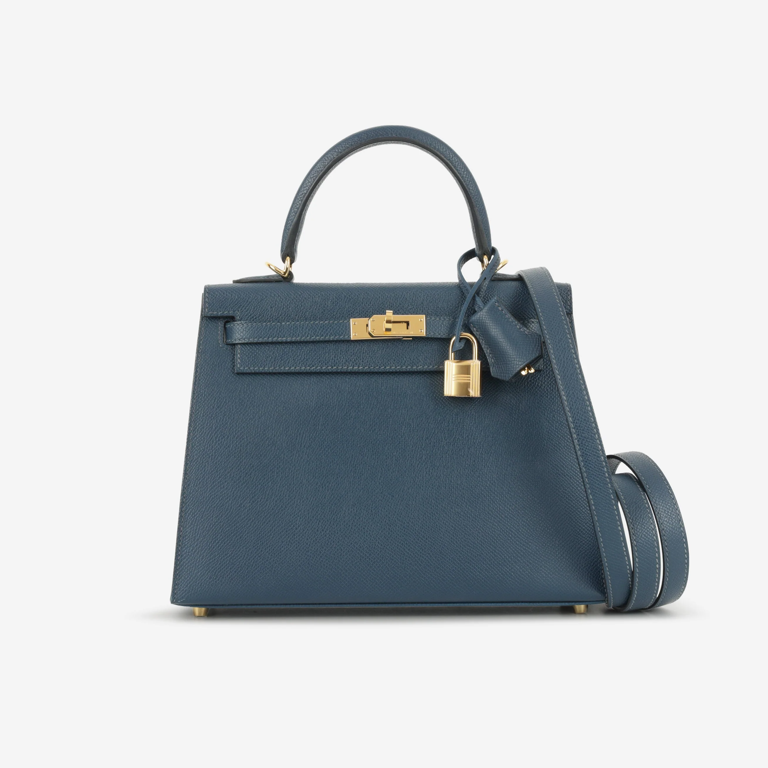 Hermès Kelly 25 - Bleu De Prusse Epsom | Gold Hardware - Image 3