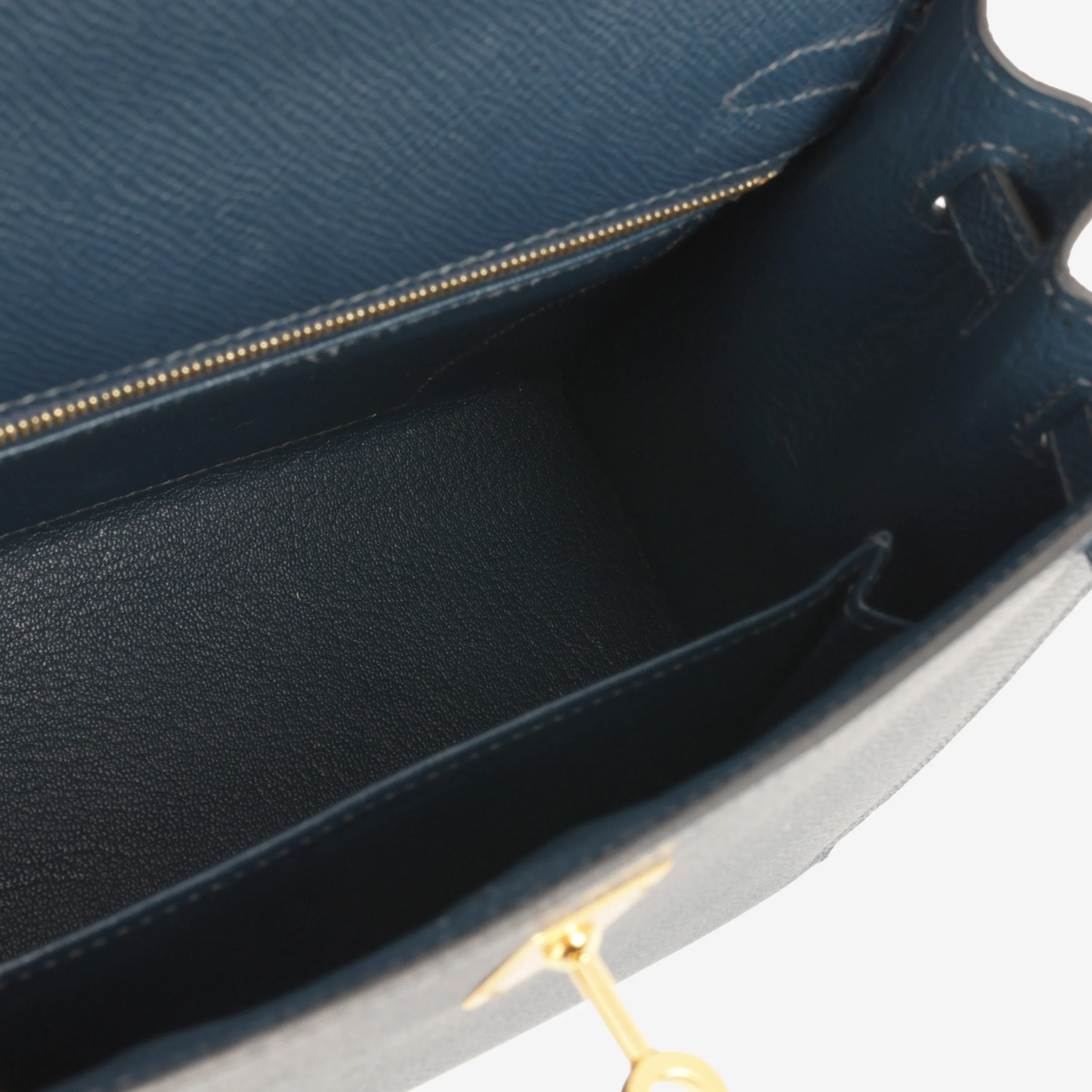 Hermès Kelly 25 - Bleu De Prusse Epsom | Gold Hardware - Image 8