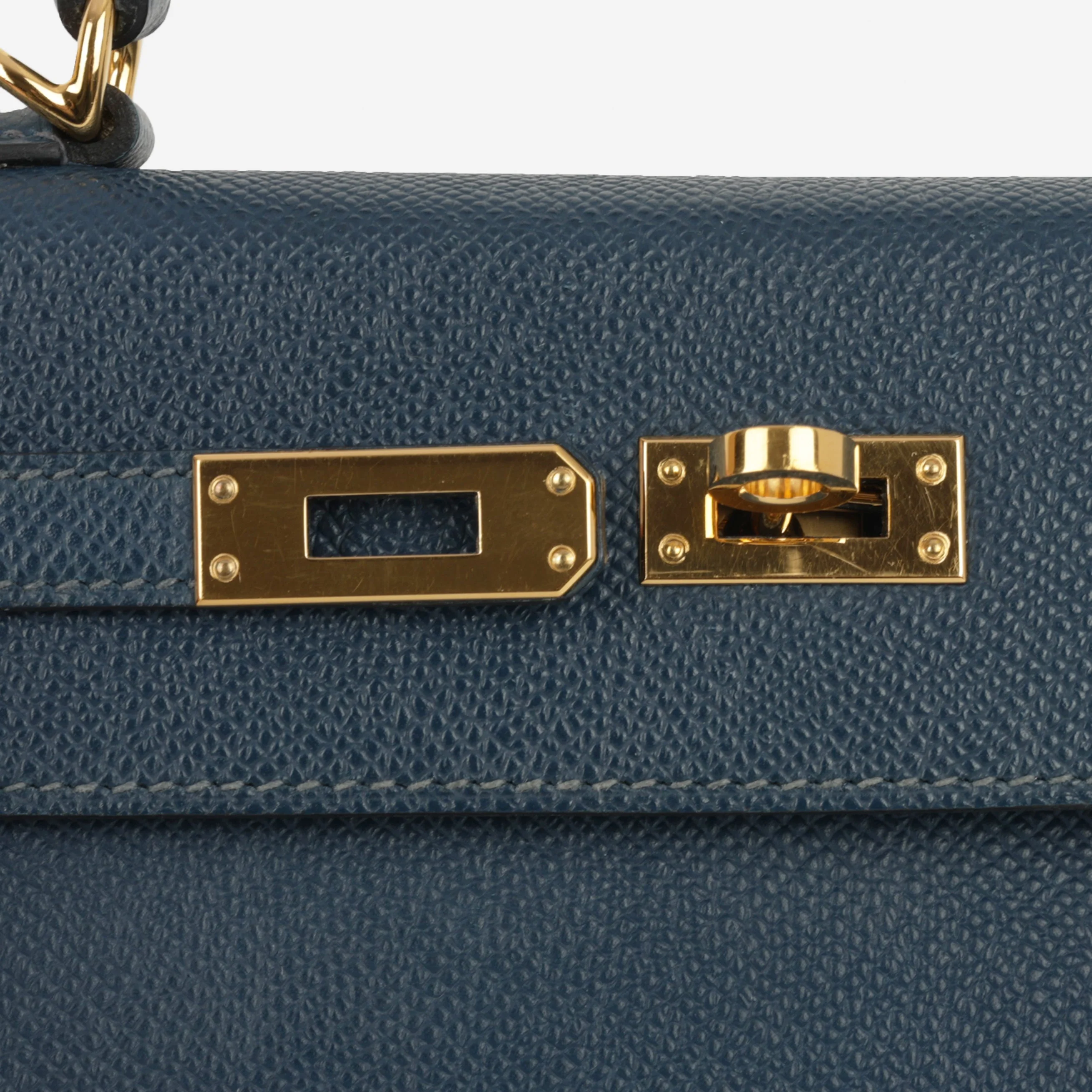 Hermès Kelly 25 - Bleu De Prusse Epsom | Gold Hardware - Image 9