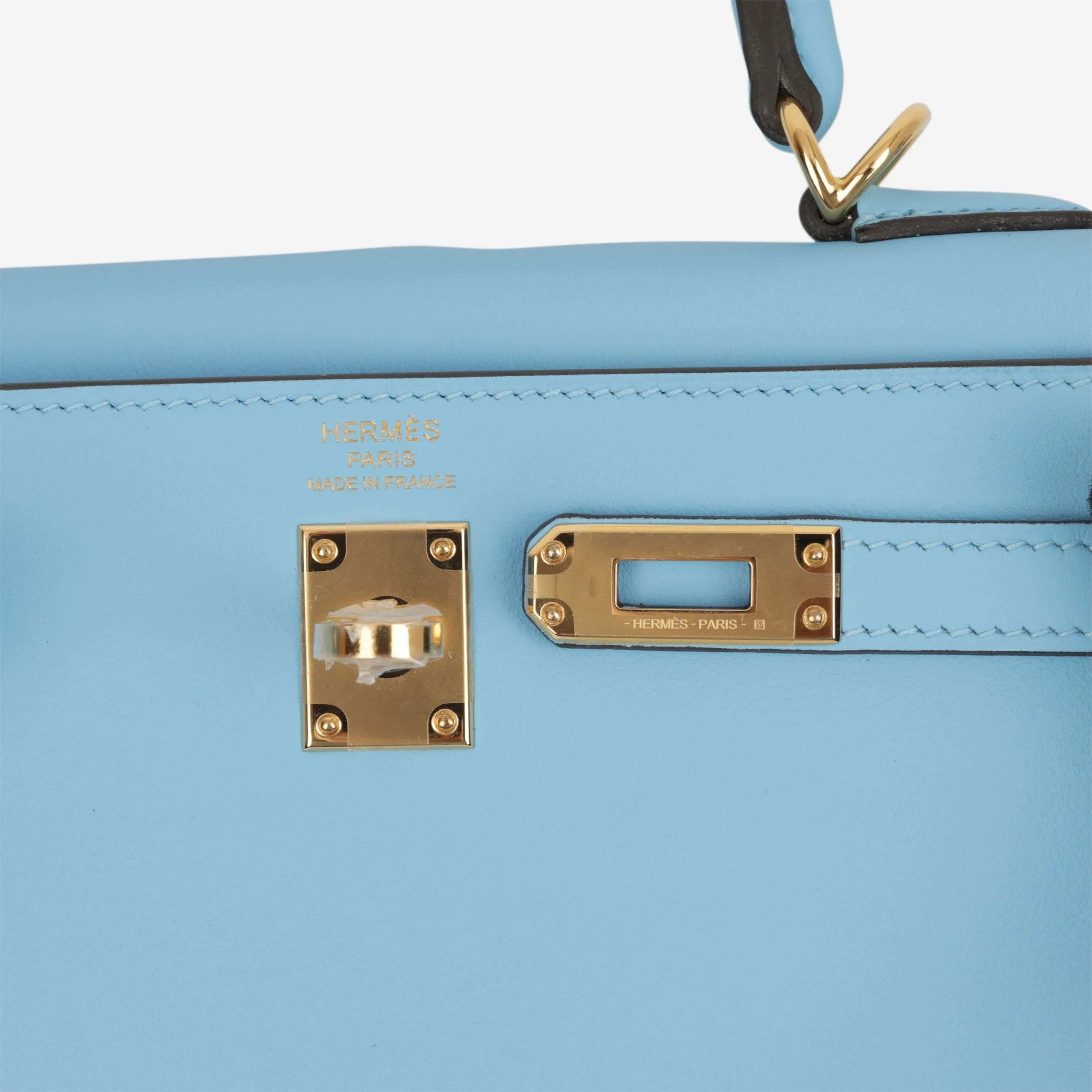 Hermès Kelly 25 - Celeste Swift | Gold Hardware - Image 10