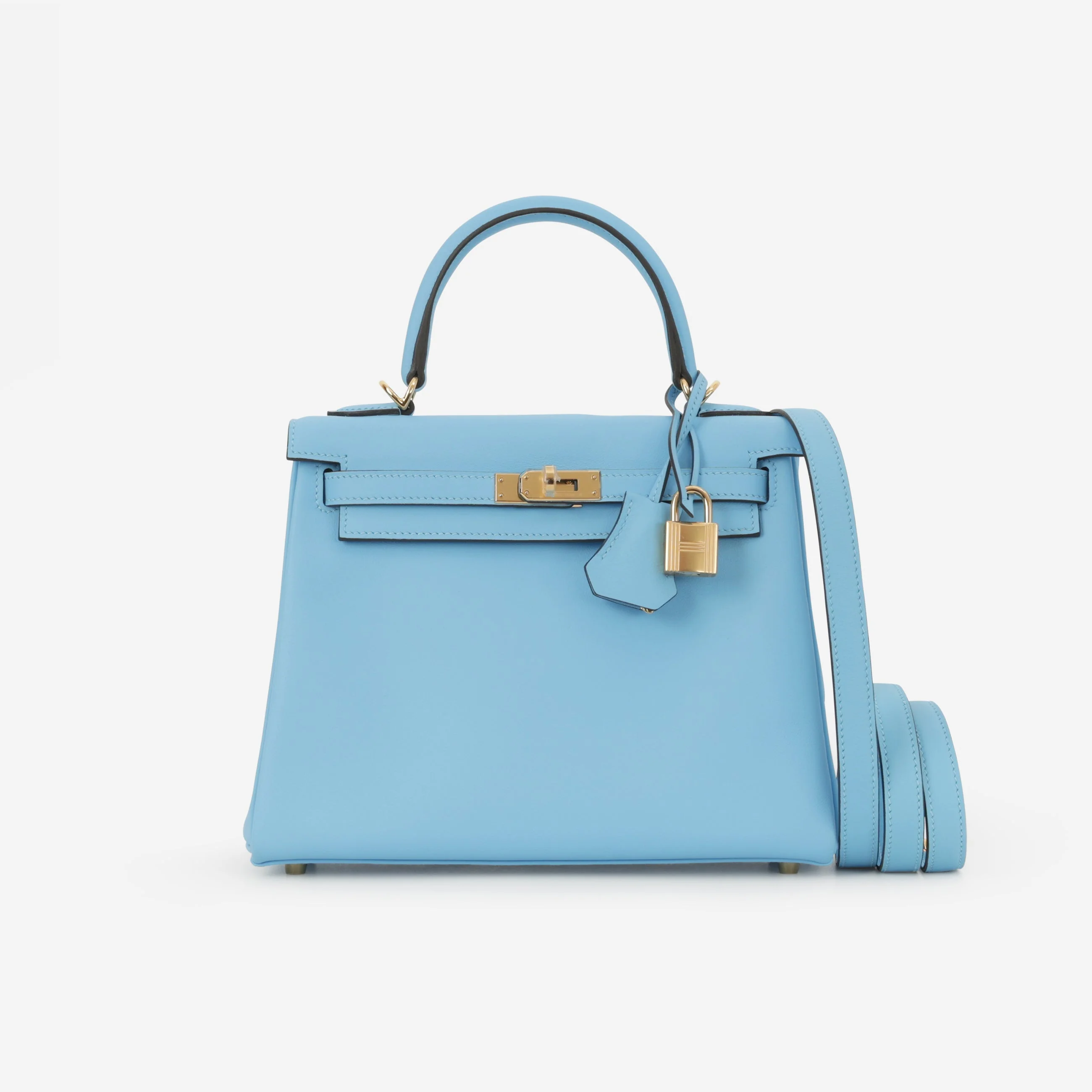 Hermès Kelly 25 - Celeste Swift | Gold Hardware - Image 4