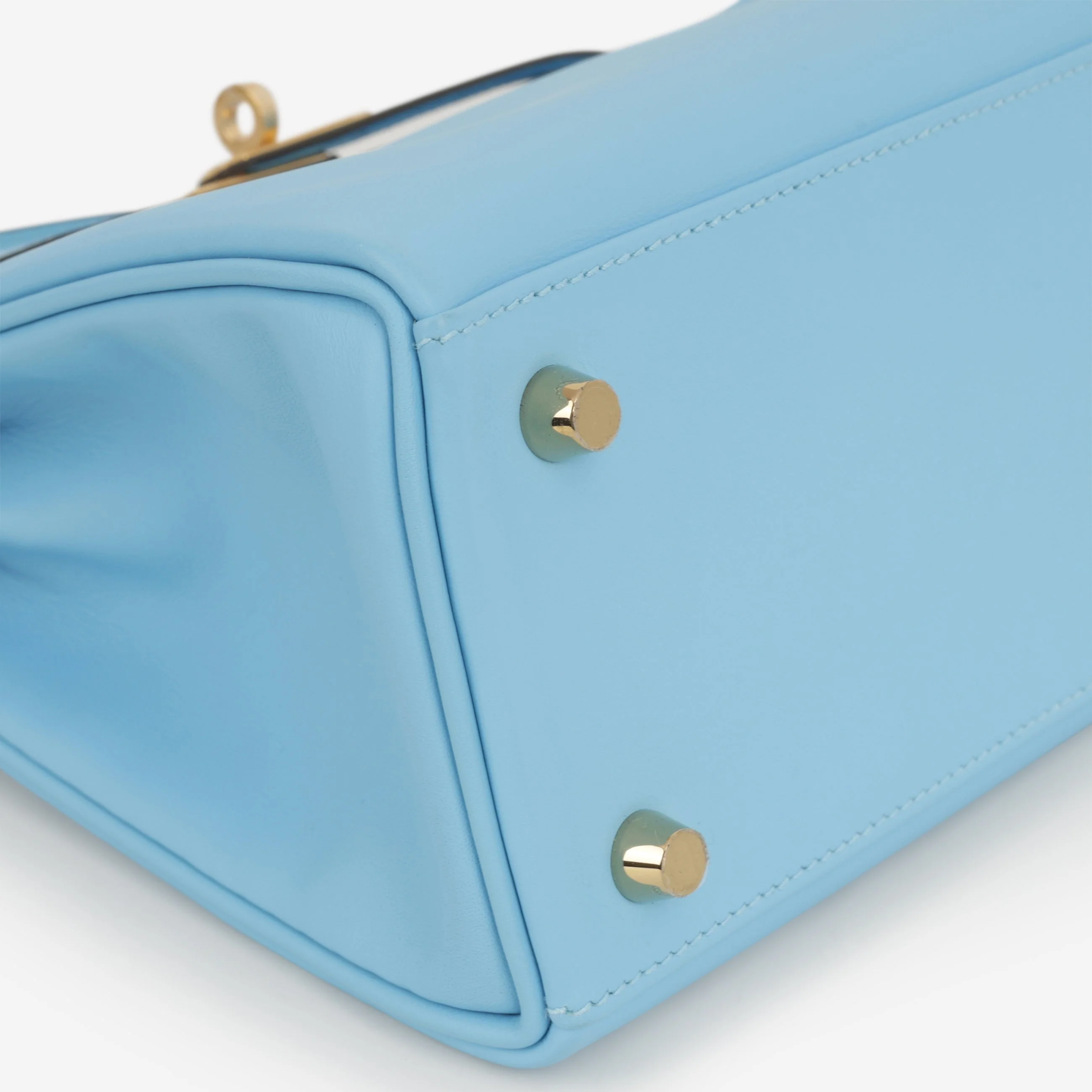 Hermès Kelly 25 - Celeste Swift | Gold Hardware - Image 6