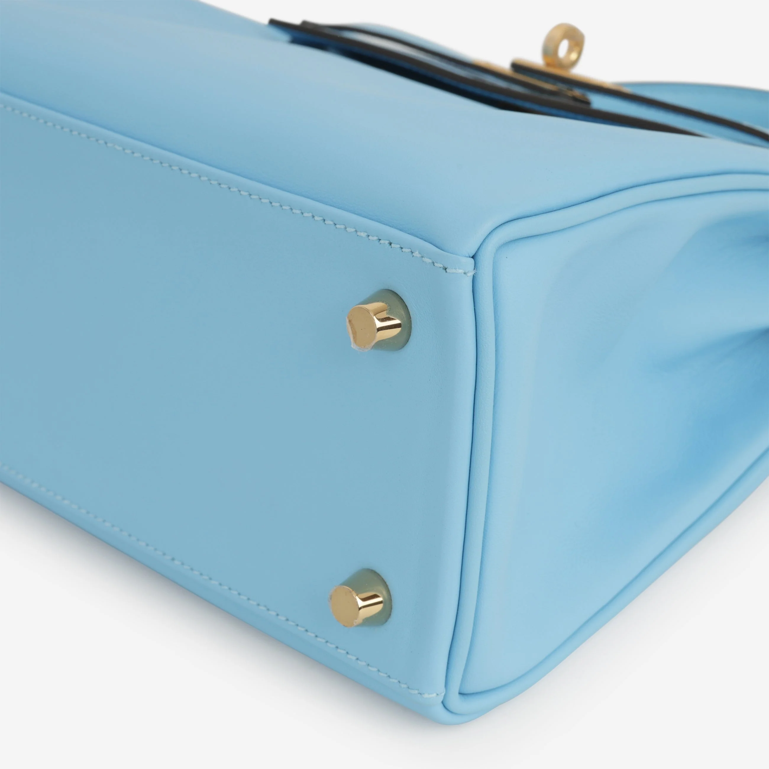 Hermès Kelly 25 - Celeste Swift | Gold Hardware - Image 7