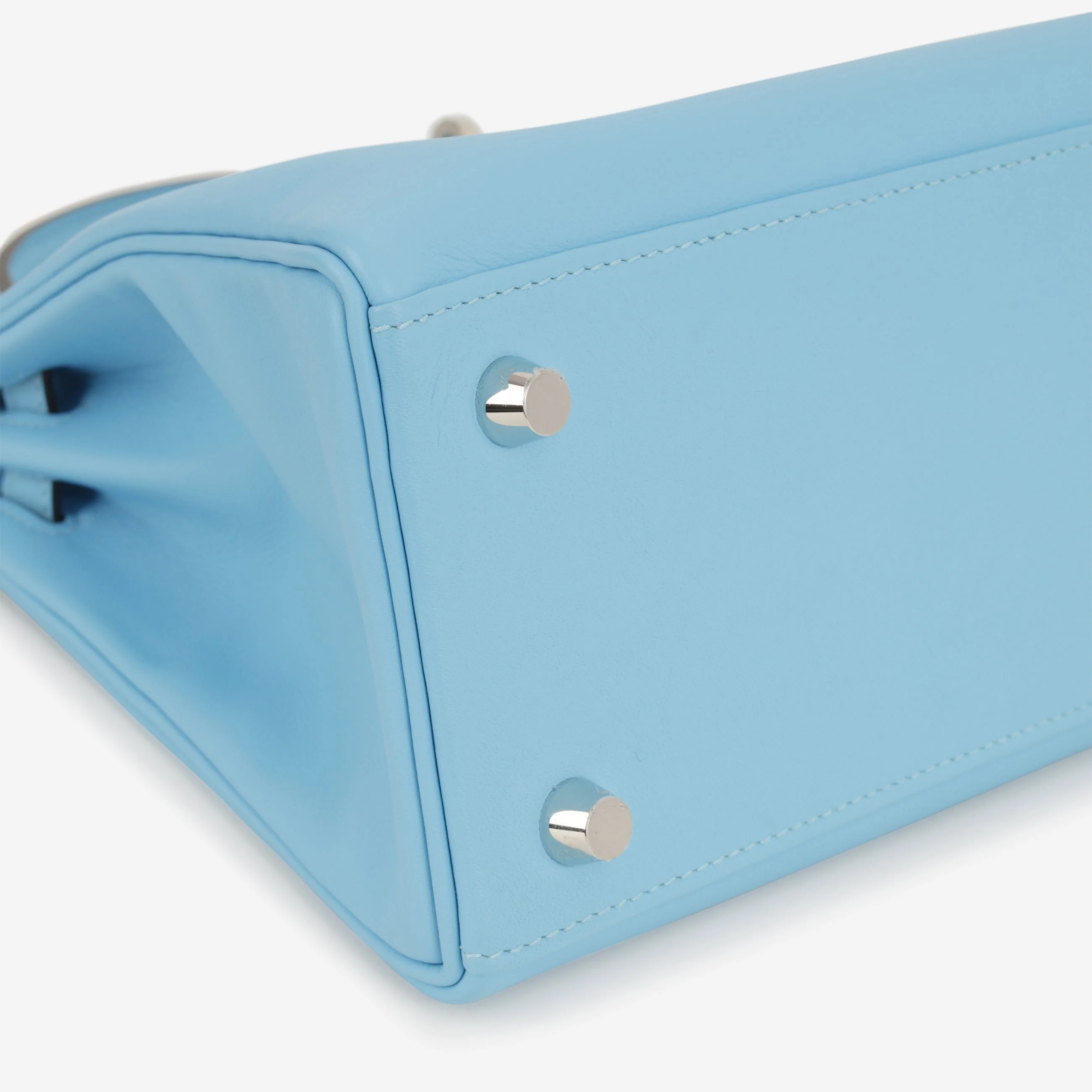 Hermès Kelly 25 - Celeste Swift | Palladium Hardware - Image 5