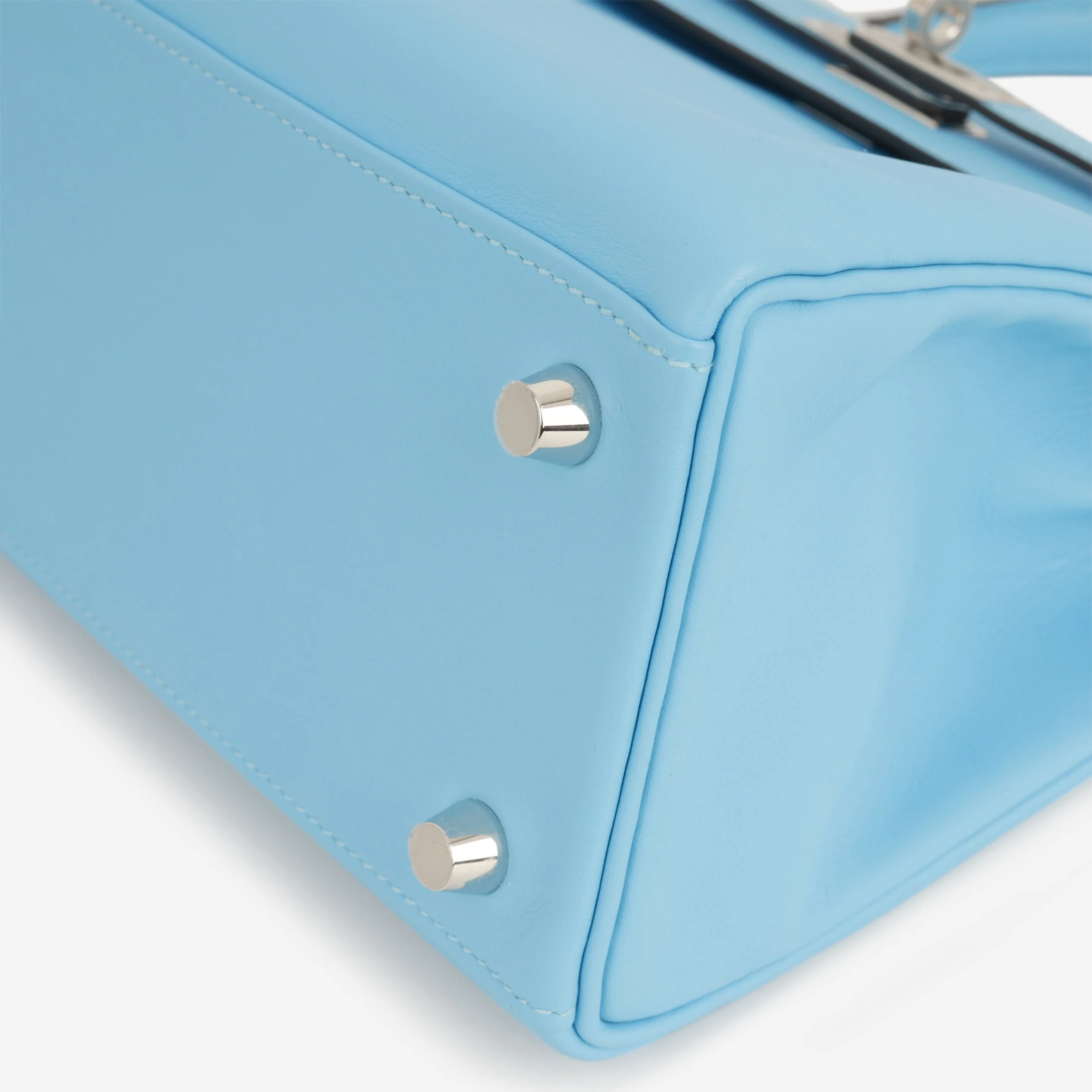 Hermès Kelly 25 - Celeste Swift | Palladium Hardware - Image 6