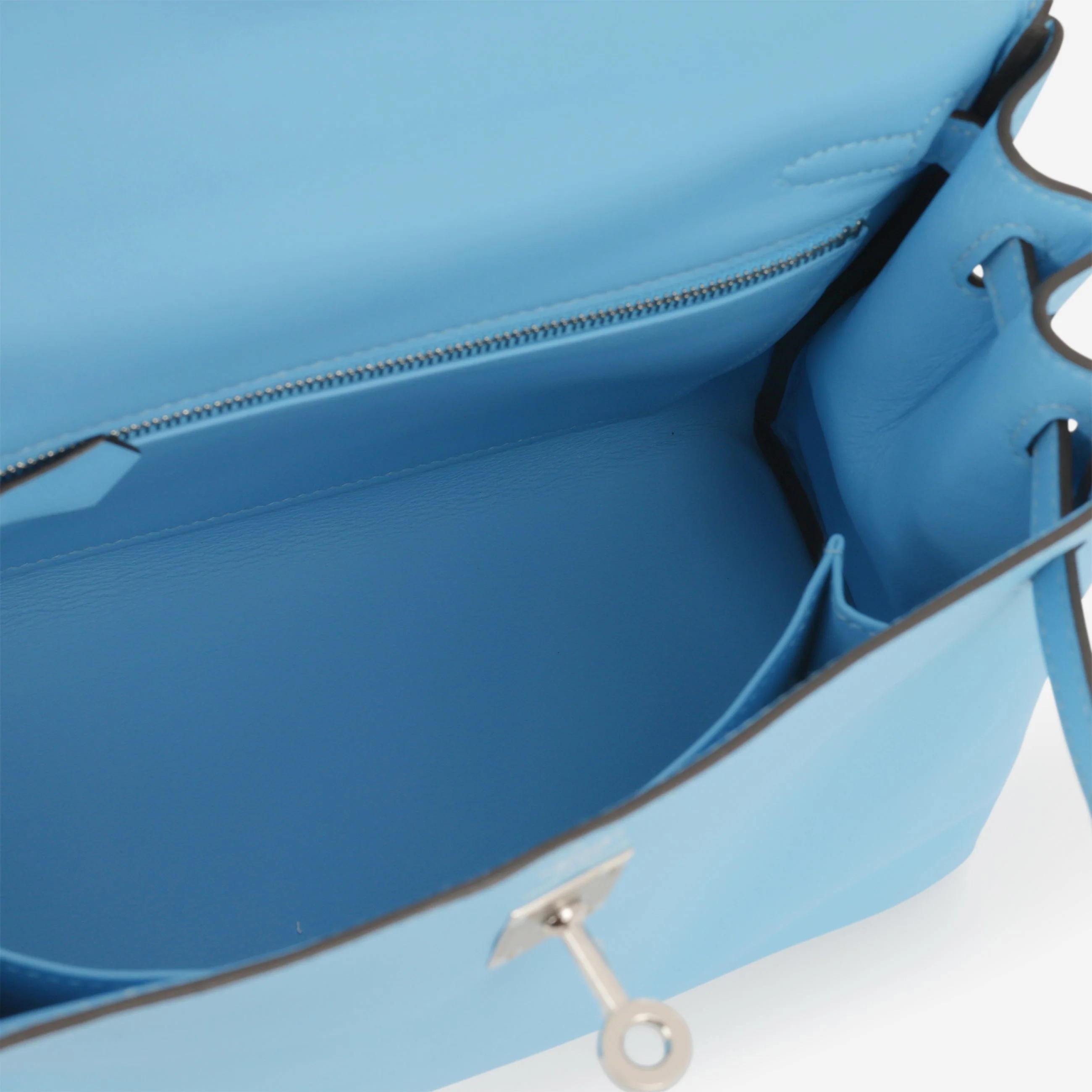 Hermès Kelly 25 - Celeste Swift | Palladium Hardware - Image 7