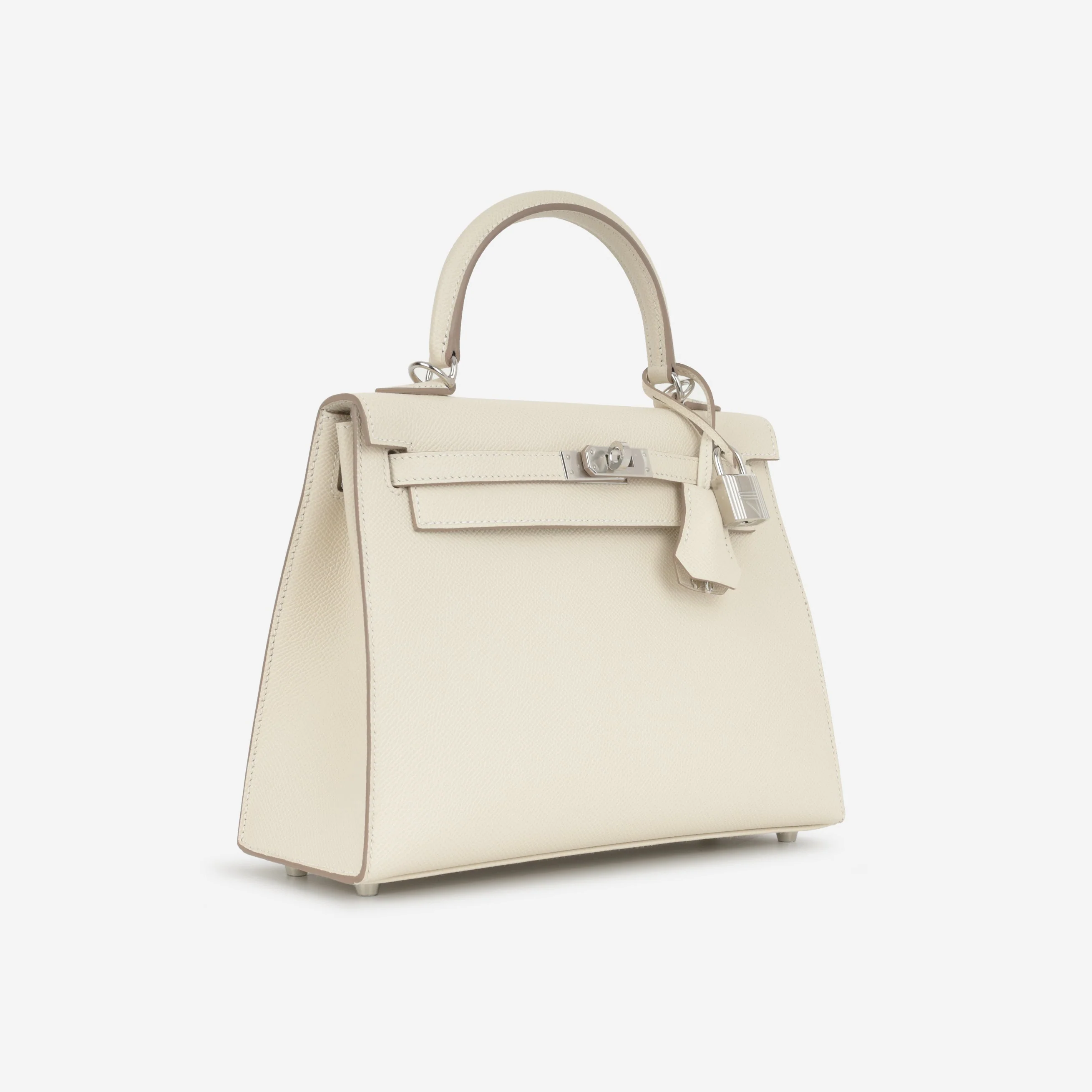 Hermès Kelly 25 - Craie Epsom | Palladium Hardware - Image 2