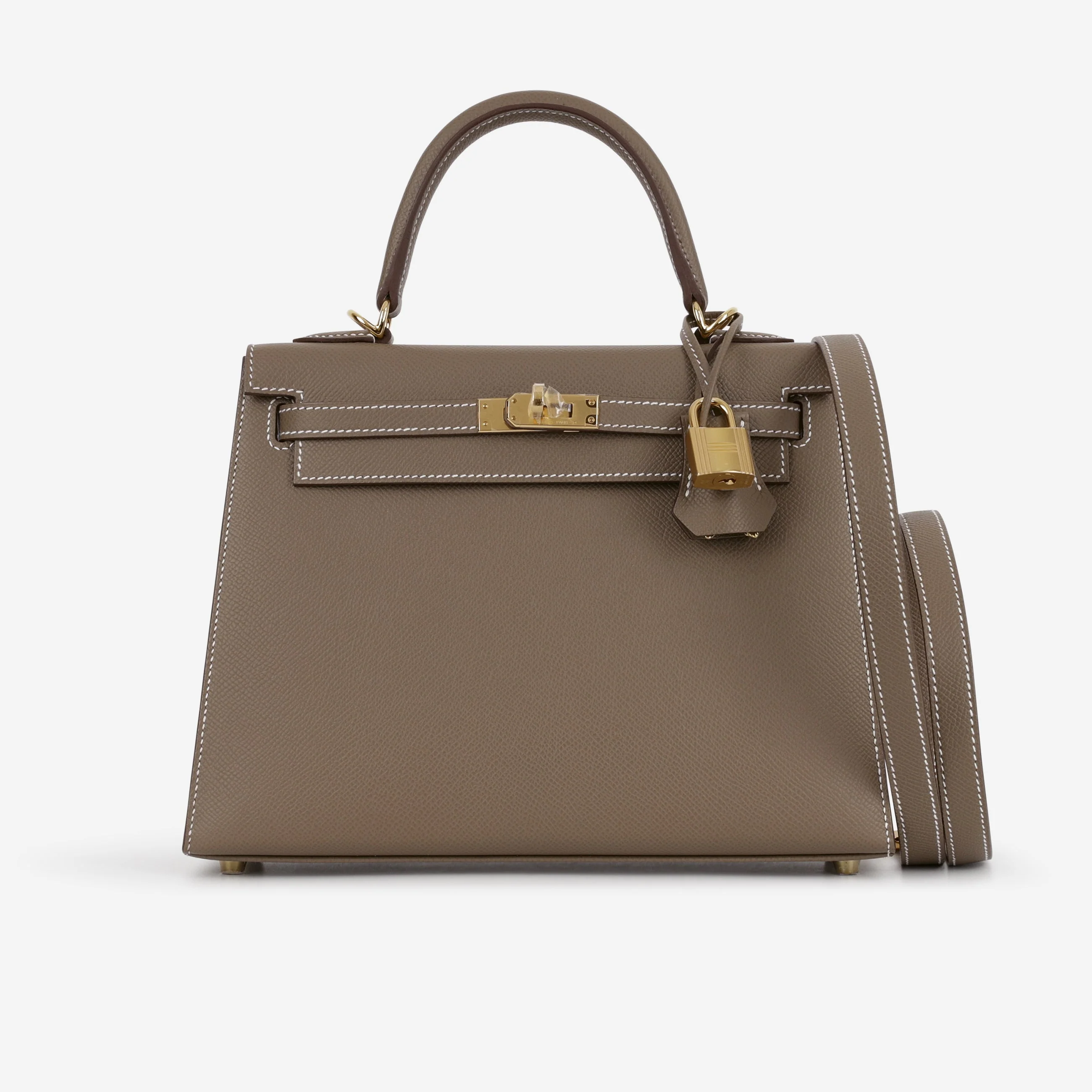 Hermès Kelly 25 - Etoupe Epsom | Gold Hardware - Image 2