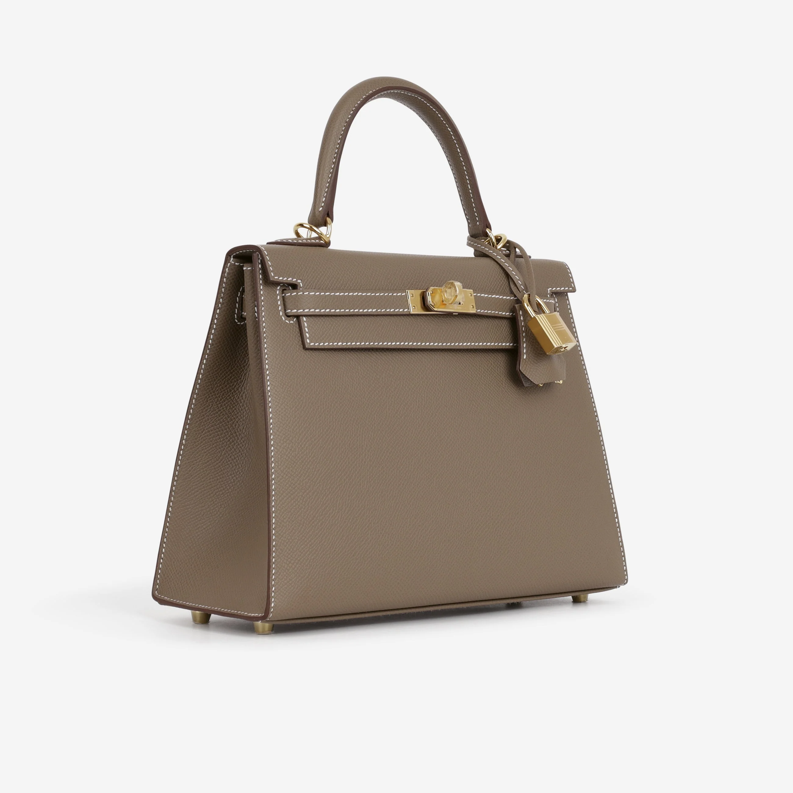 Hermès Kelly 25 - Etoupe Epsom | Gold Hardware - Image 3