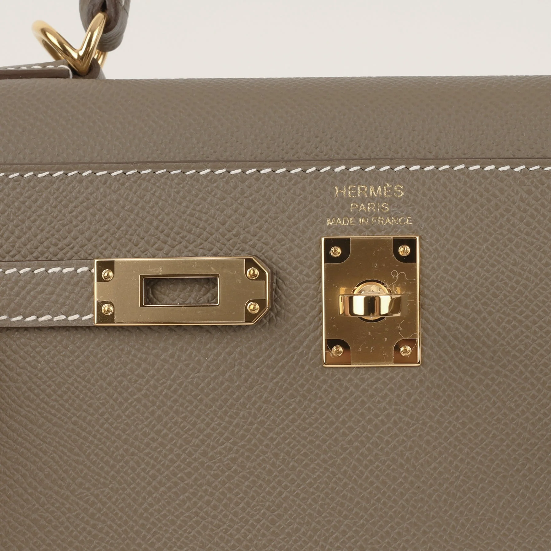 Hermès Kelly 25 - Etoupe Epsom | Gold Hardware - Image 3