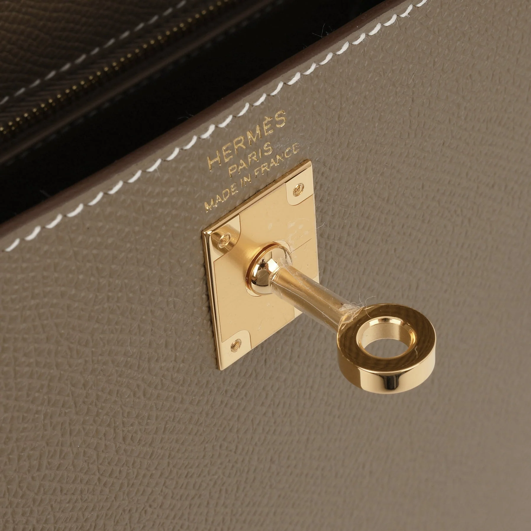 Hermès Kelly 25 - Etoupe Epsom | Gold Hardware - Image 4