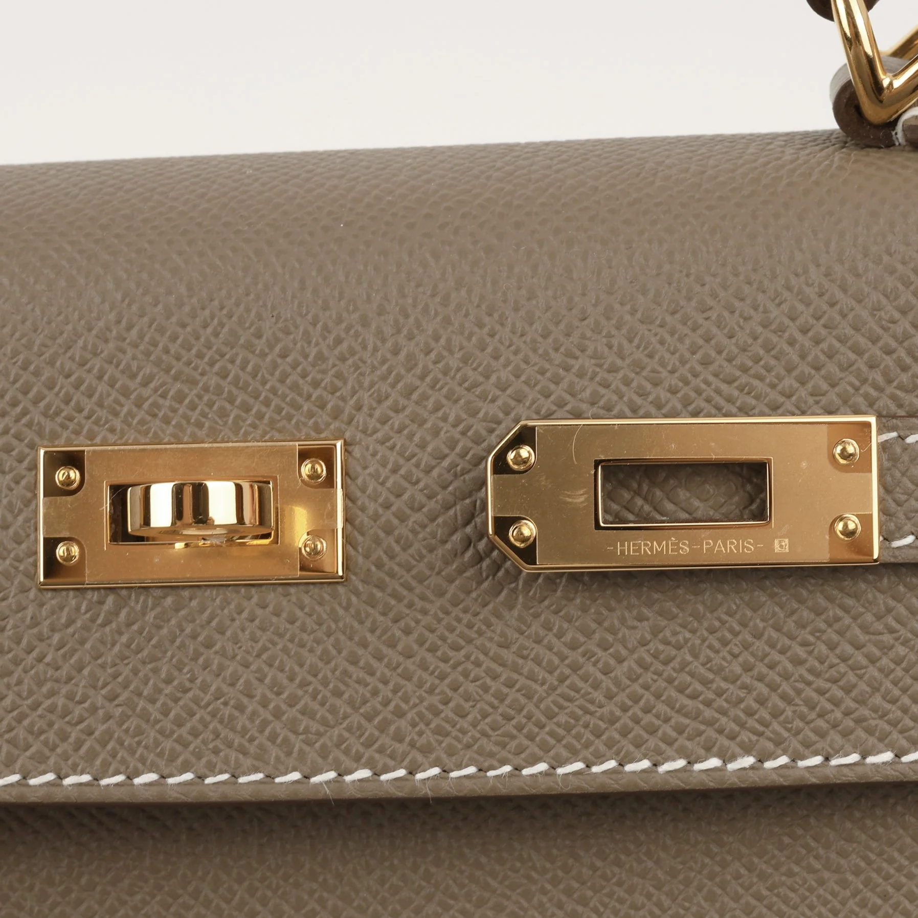 Hermès Kelly 25 - Etoupe Epsom | Gold Hardware - Image 5