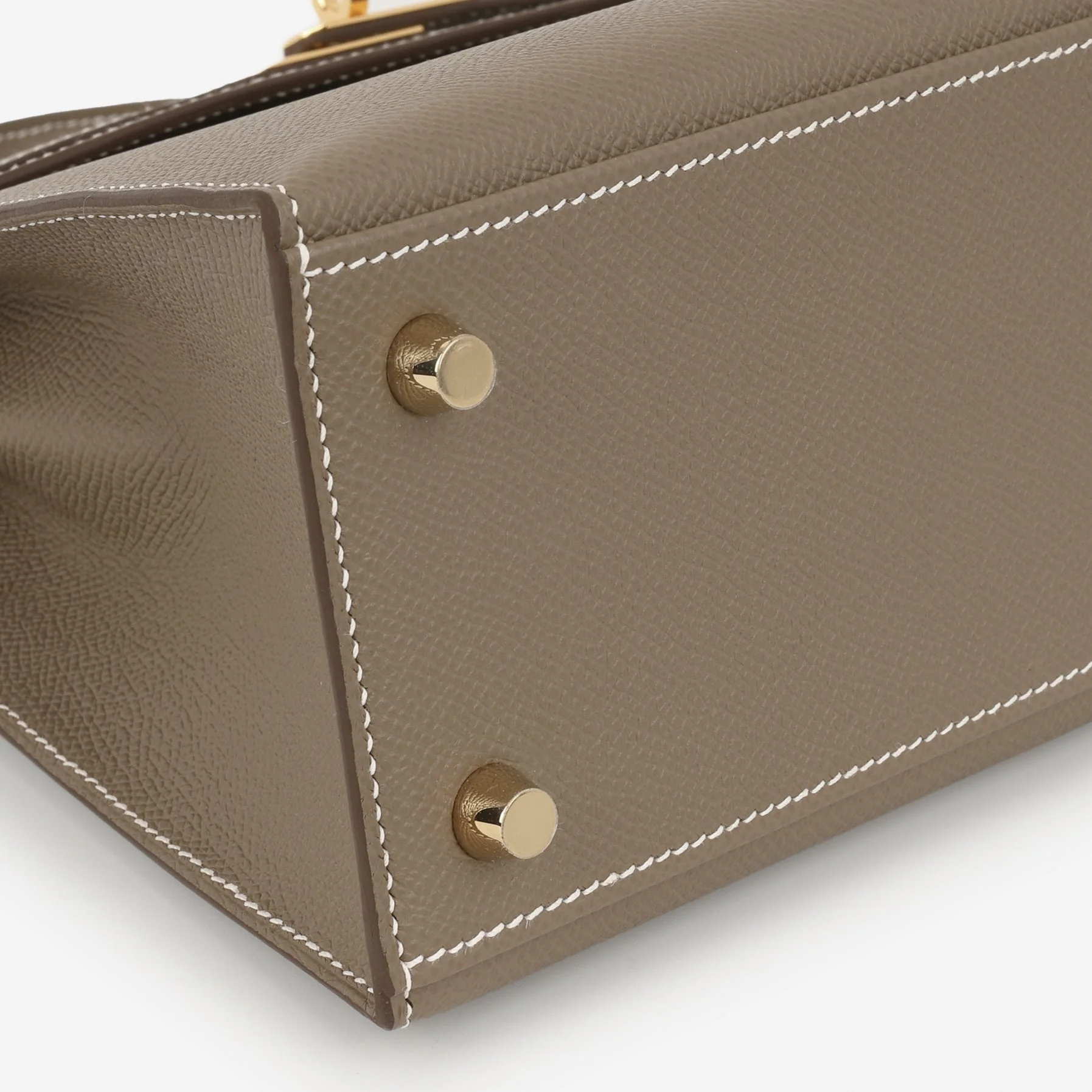Hermès Kelly 25 - Etoupe Epsom | Gold Hardware - Image 8