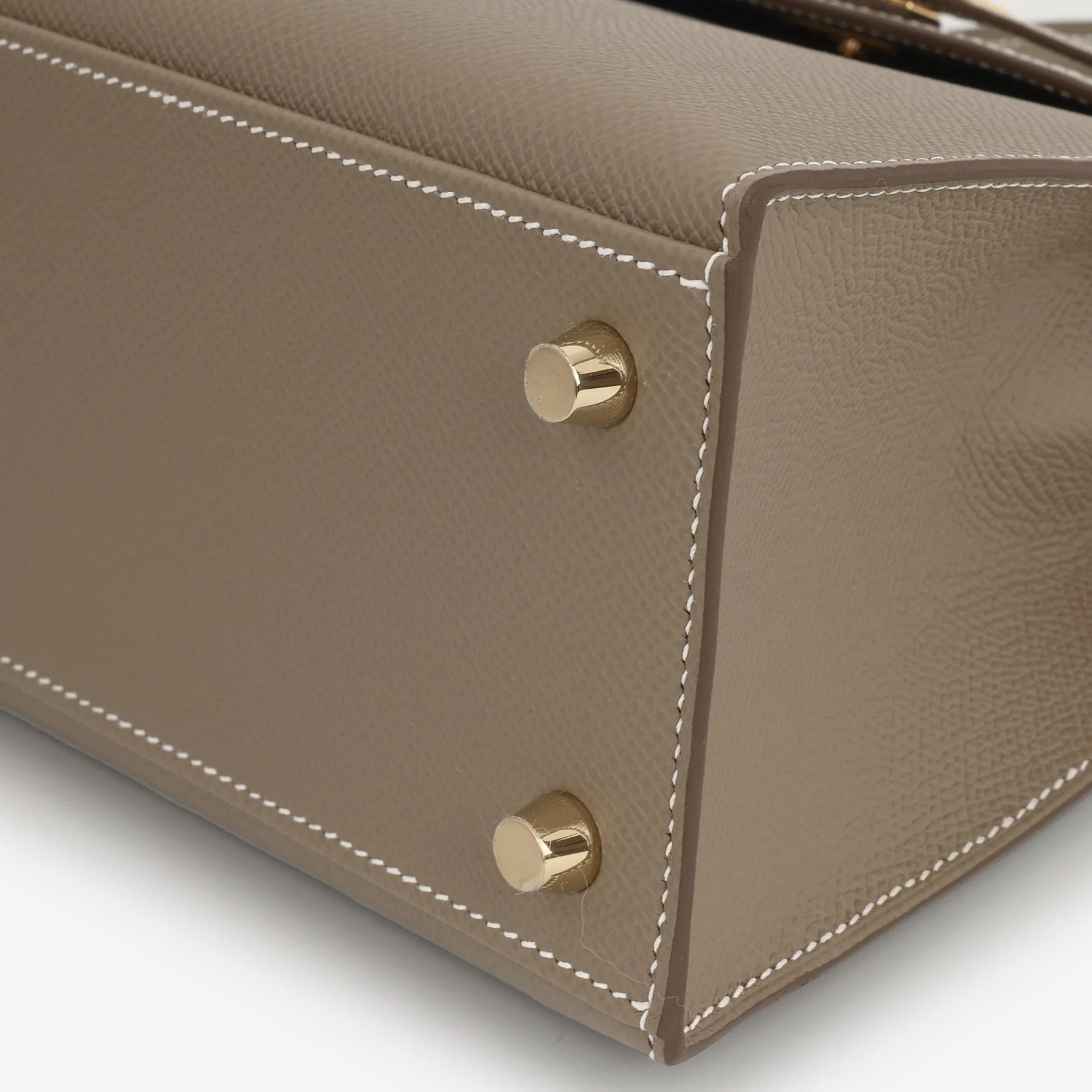 Hermès Kelly 25 - Etoupe Epsom | Gold Hardware - Image 9