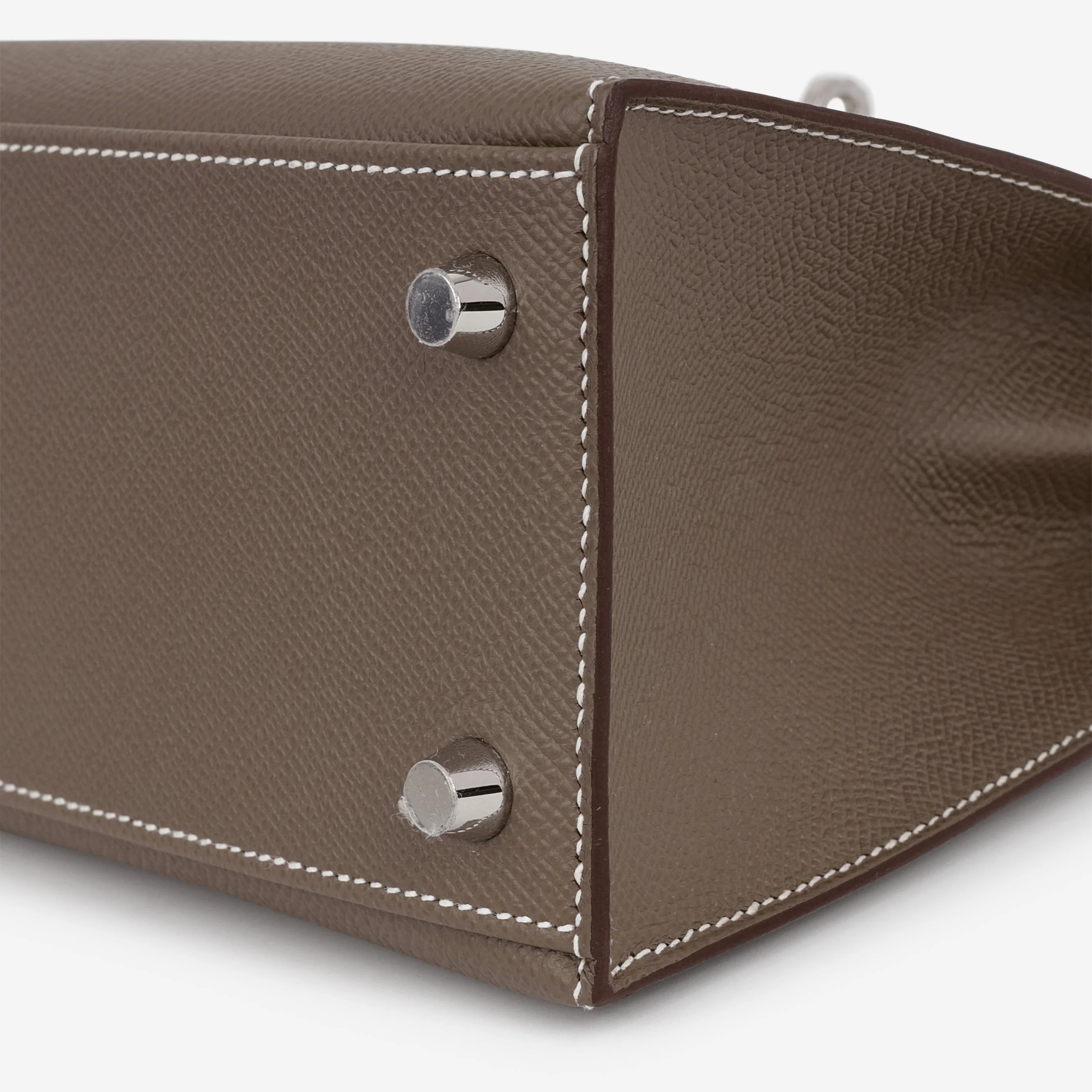Hermès Kelly 25 - Etoupe Epsom | Palladium Hardware - Image 8