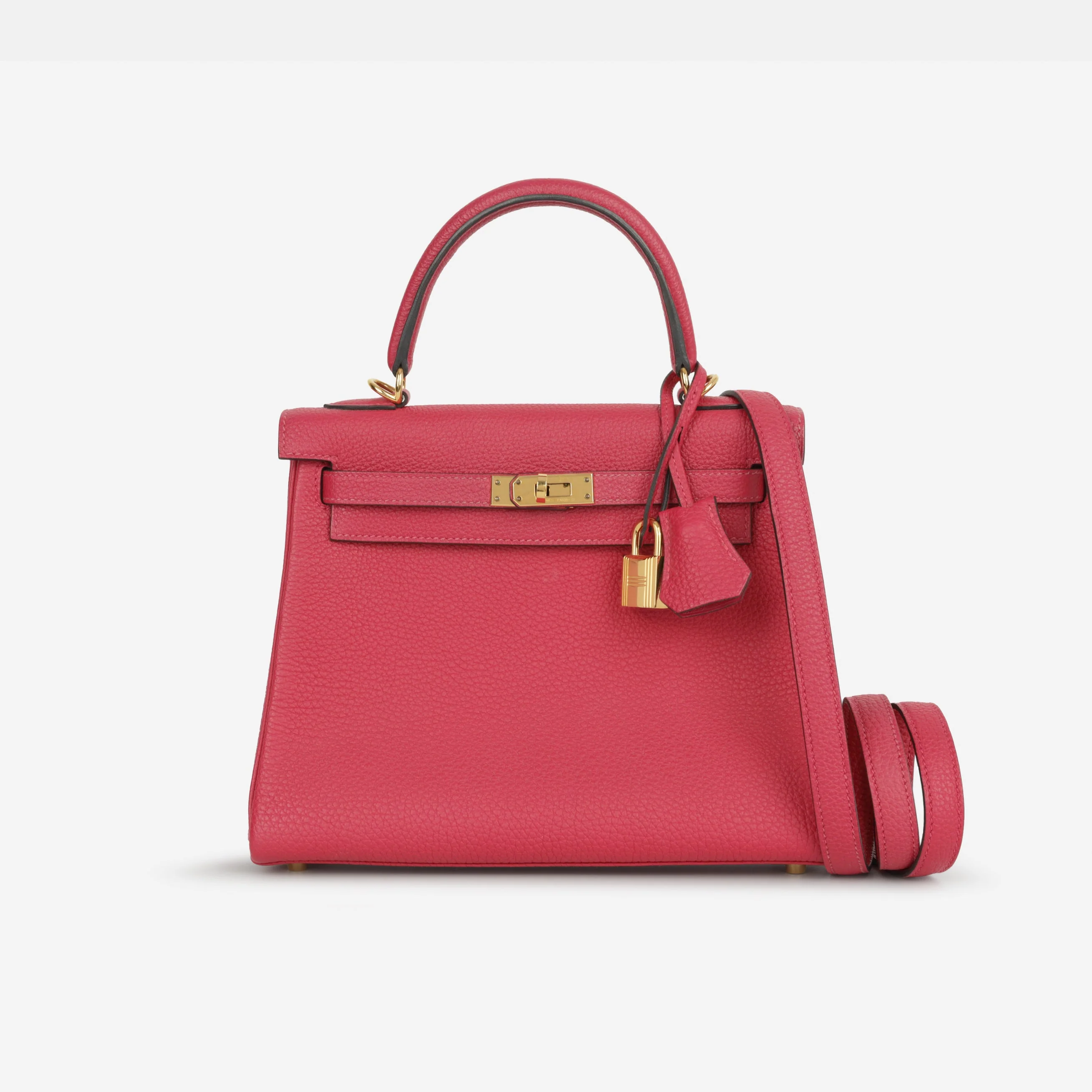 Hermès Kelly 25 - Framboise Togo | Gold Hardware - Image 2