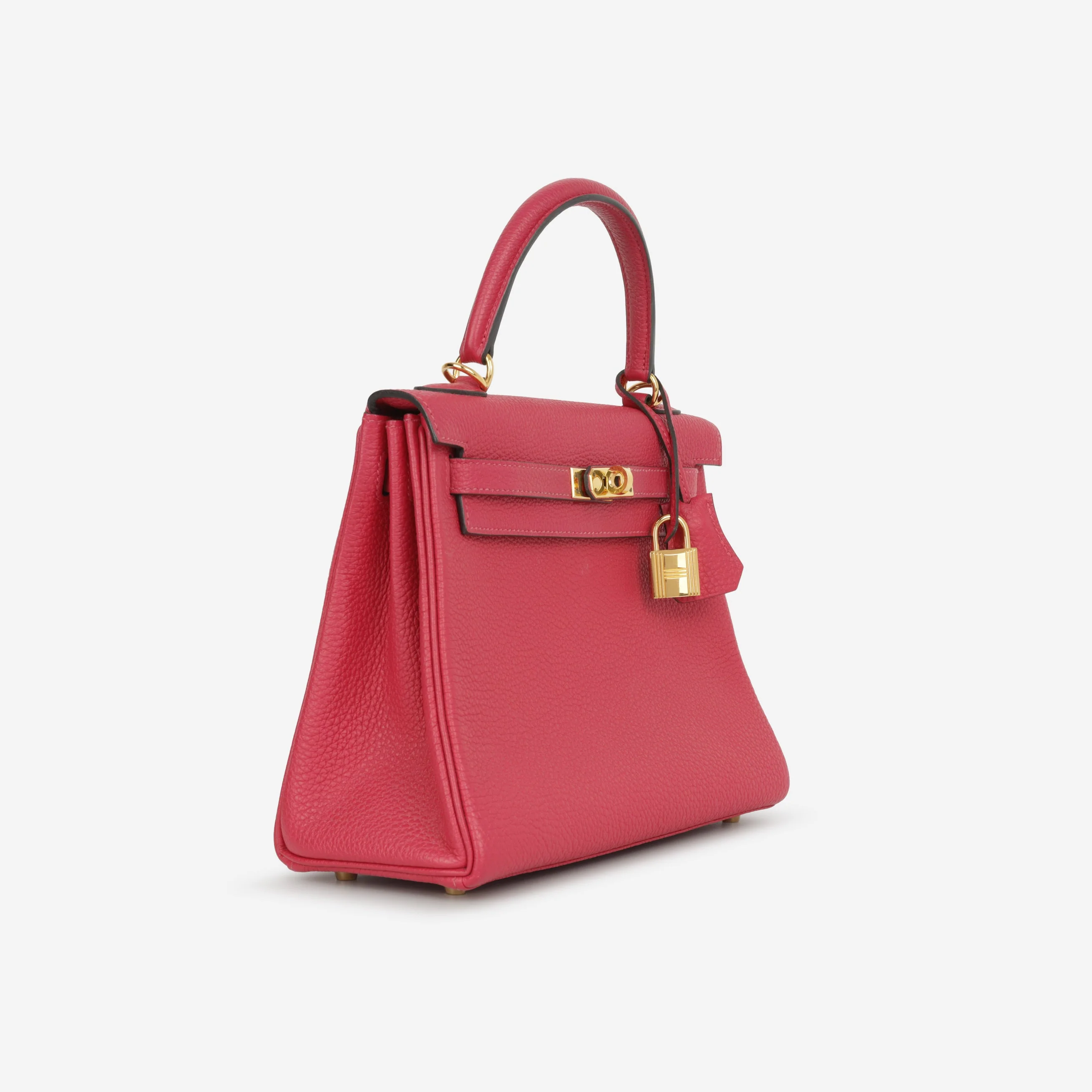 Hermès Kelly 25 - Framboise Togo | Gold Hardware - Image 3