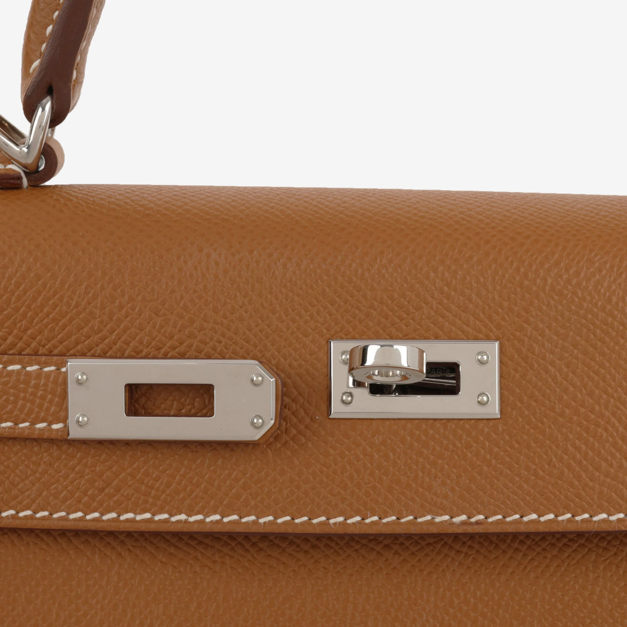 Hermès Kelly 25 - Gold Epsom | Palladium Hardware - Image 10
