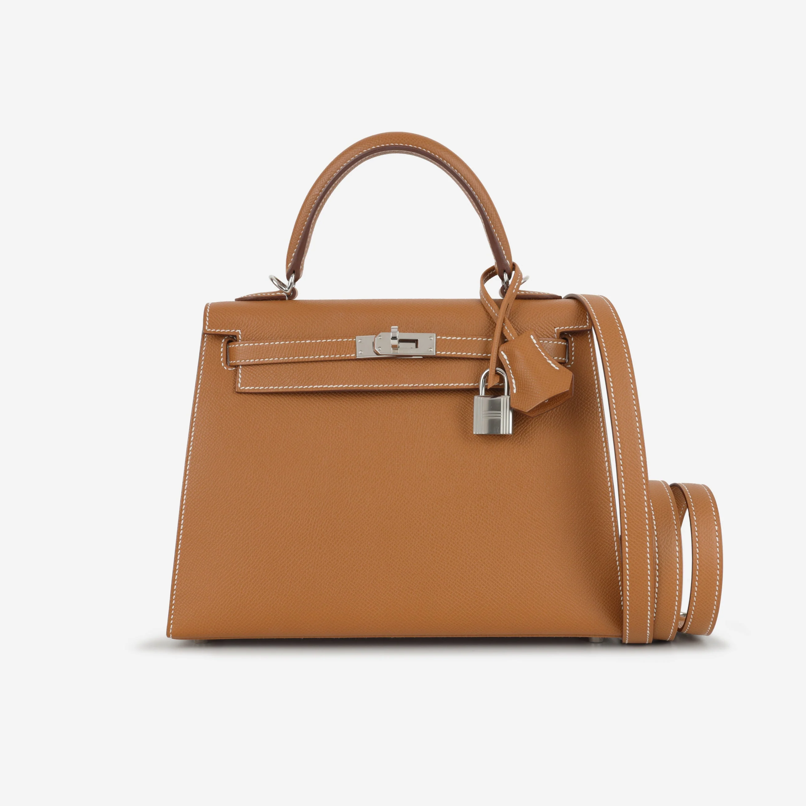 Hermès Kelly 25 - Gold Epsom | Palladium Hardware - Image 3