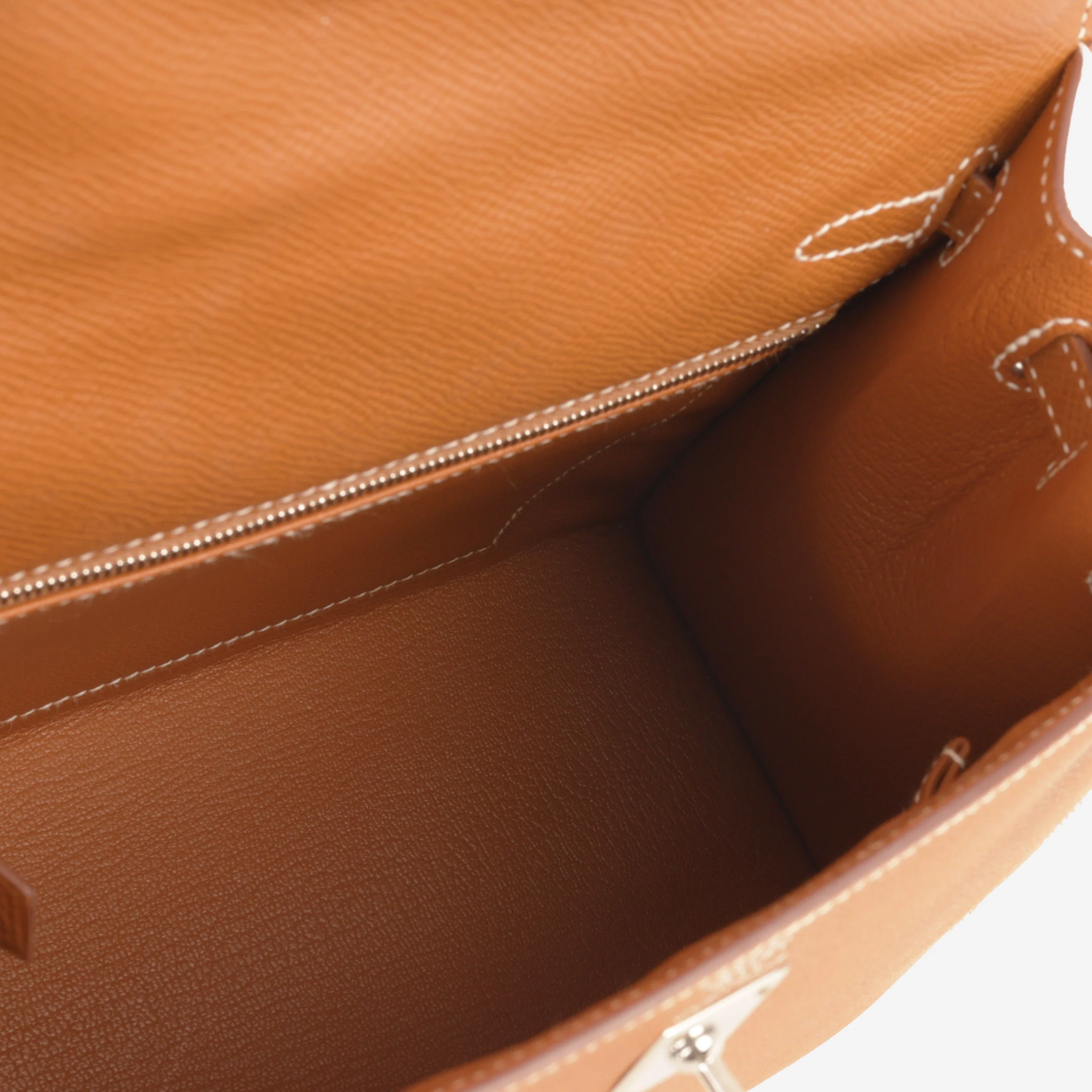 Hermès Kelly 25 - Gold Epsom | Palladium Hardware - Image 8