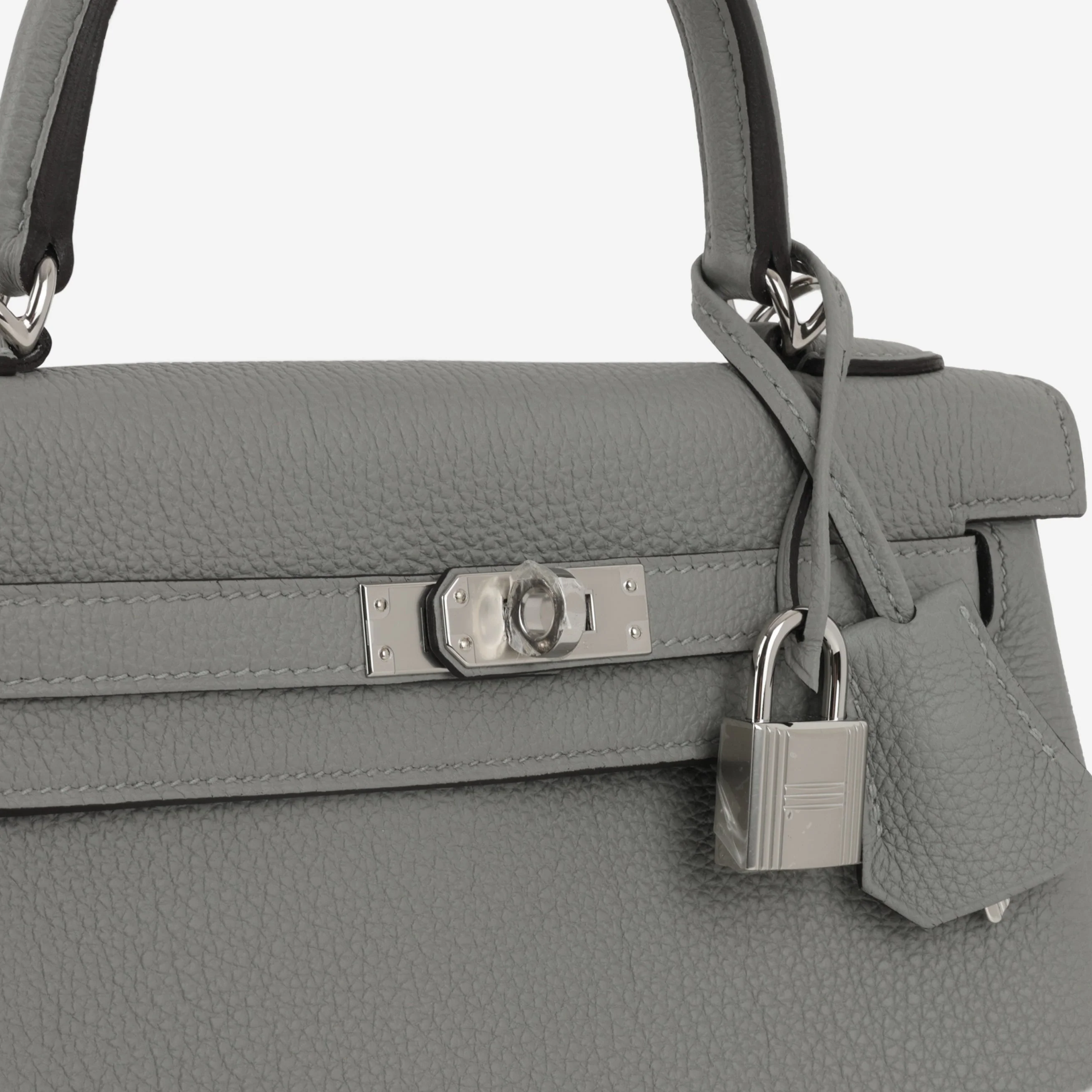 Hermès Kelly 25 - Gris Mouette Togo | Palladium Hardware (NWT) - Image 11
