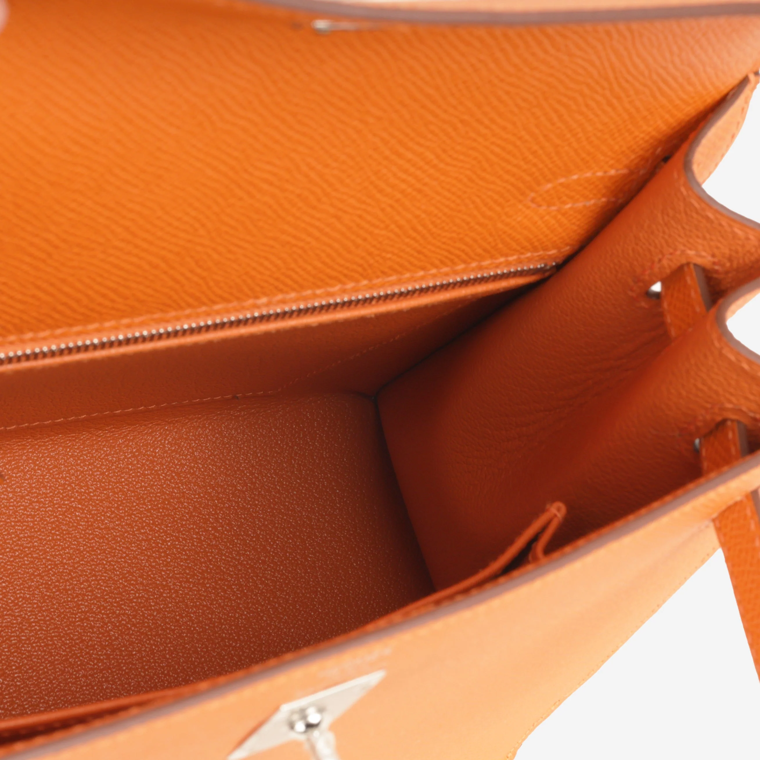 Hermès Kelly 25 - Orange Epsom | Palladium Hardware (NWT) - Image 10
